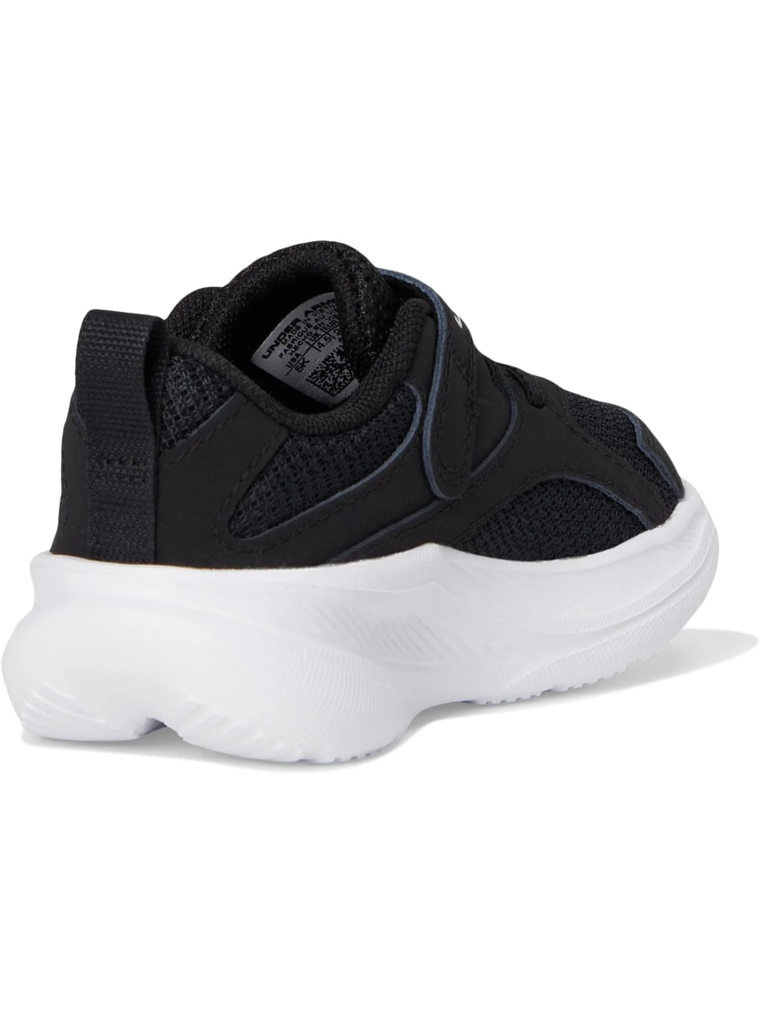 Кроссовки Under Armour Kids Charged Assert 11 Alternate Closure — изображение 5 из 7, черный/черный/белый