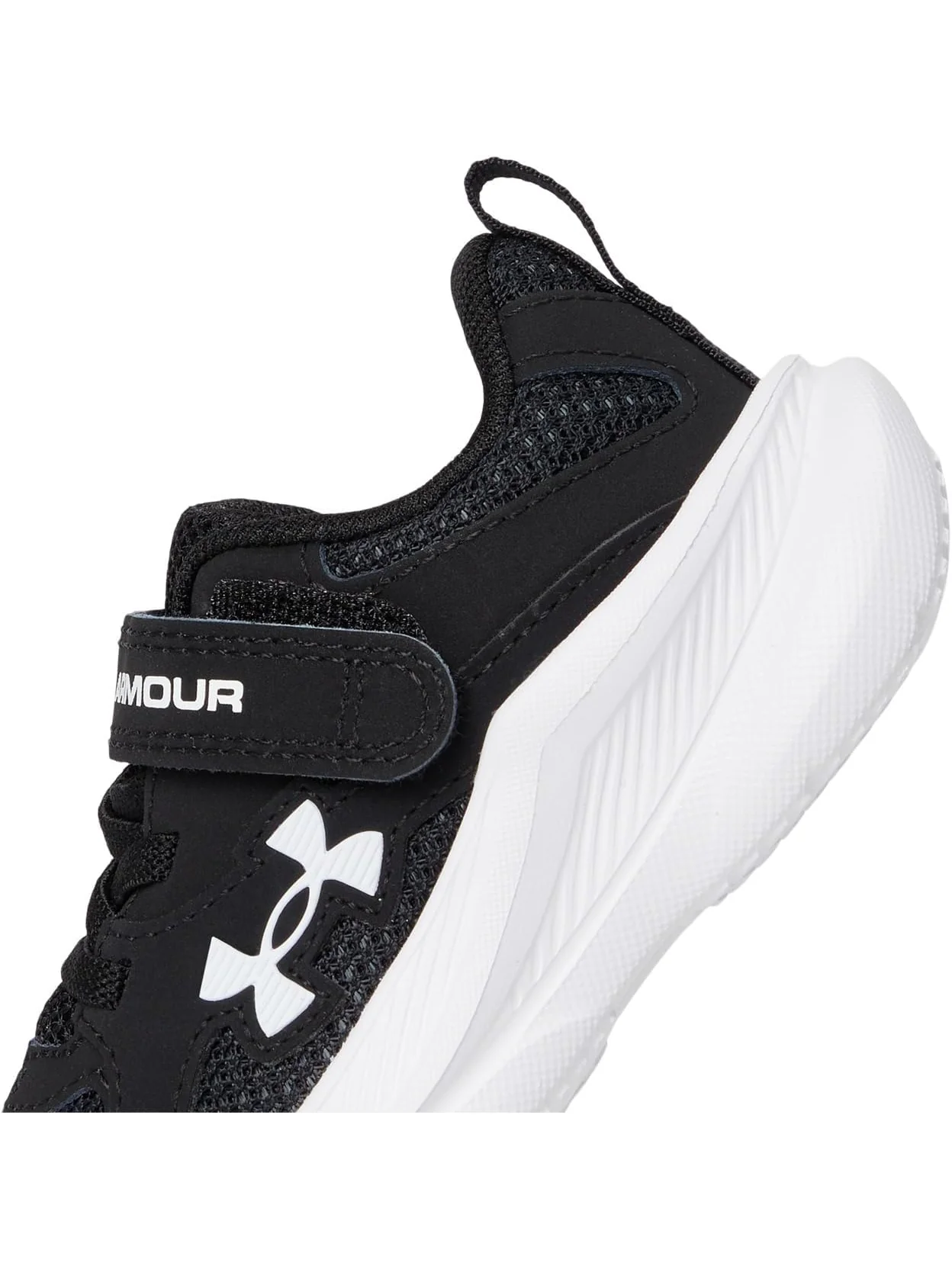 Кроссовки Under Armour Kids Charged Assert 11 Alternate Closure — изображение 6 из 7, черный/черный/белый