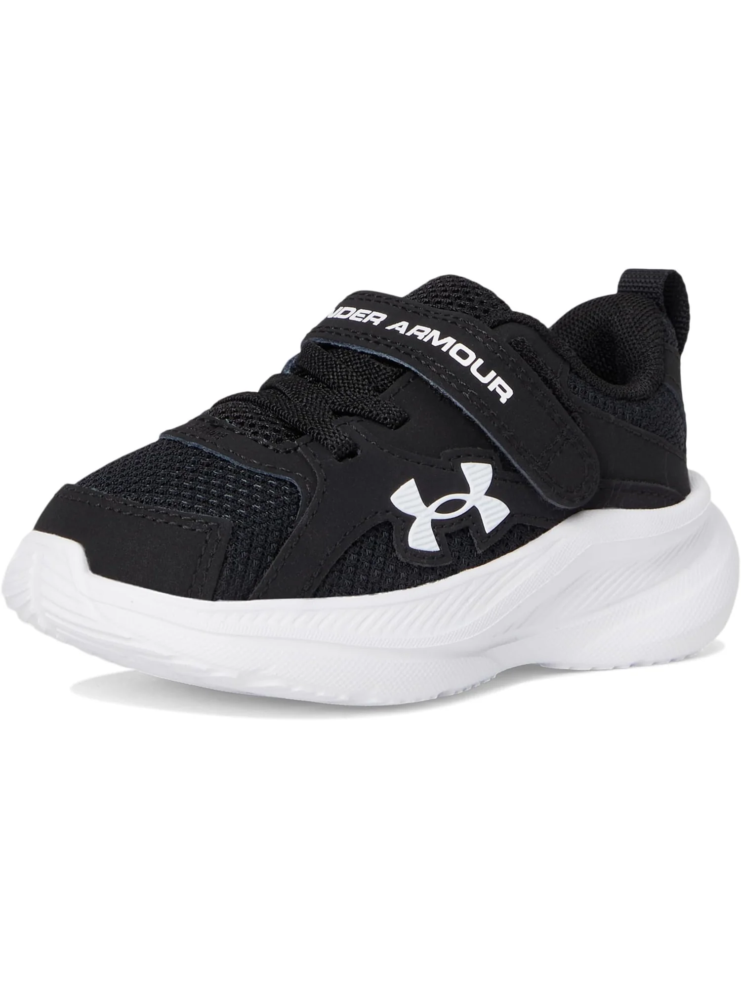 Кроссовки Under Armour Kids Charged Assert 11 Alternate Closure — изображение 7 из 7, черный/черный/белый