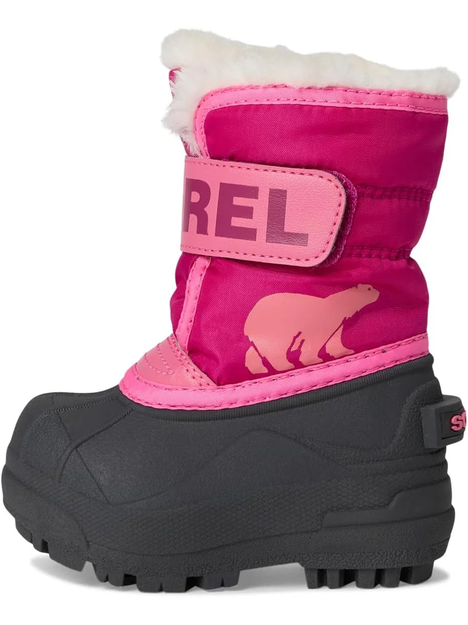 Ботинки SOREL Kids Snow Commander — изображение 4 из 7, розовый/глубокий