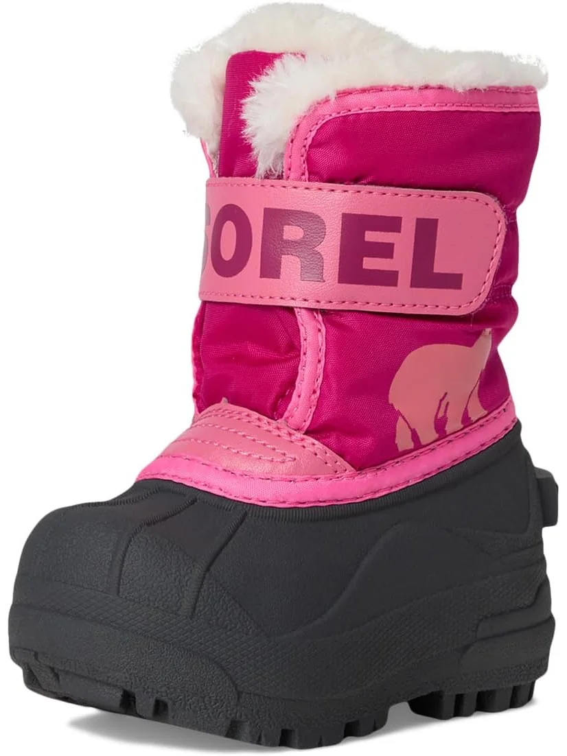 Ботинки SOREL Kids Snow Commander — изображение 7 из 7, розовый/глубокий