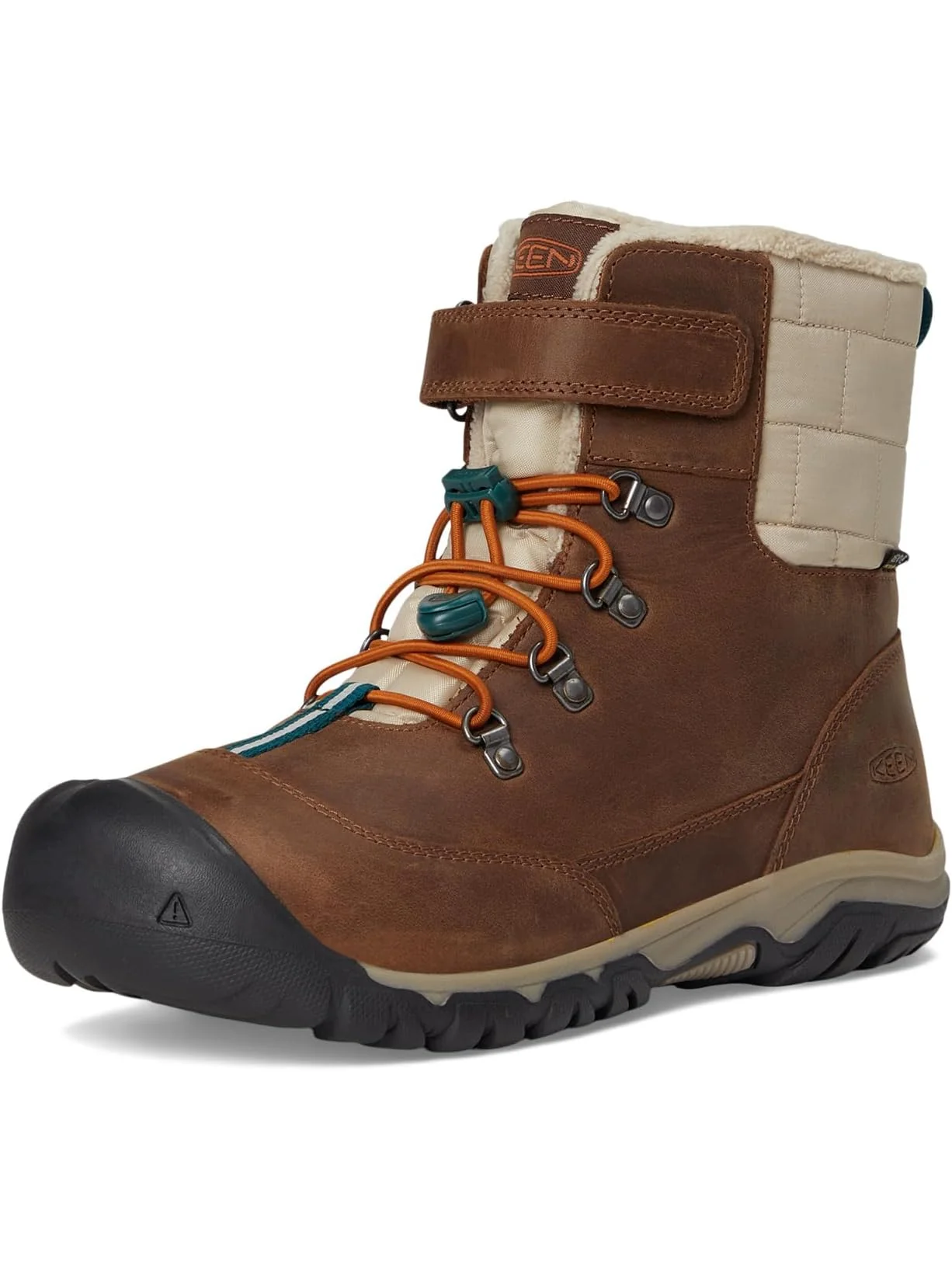 Ботинки KEEN Kids Kanibou Waterproof — изображение 7 из 7, коричневый