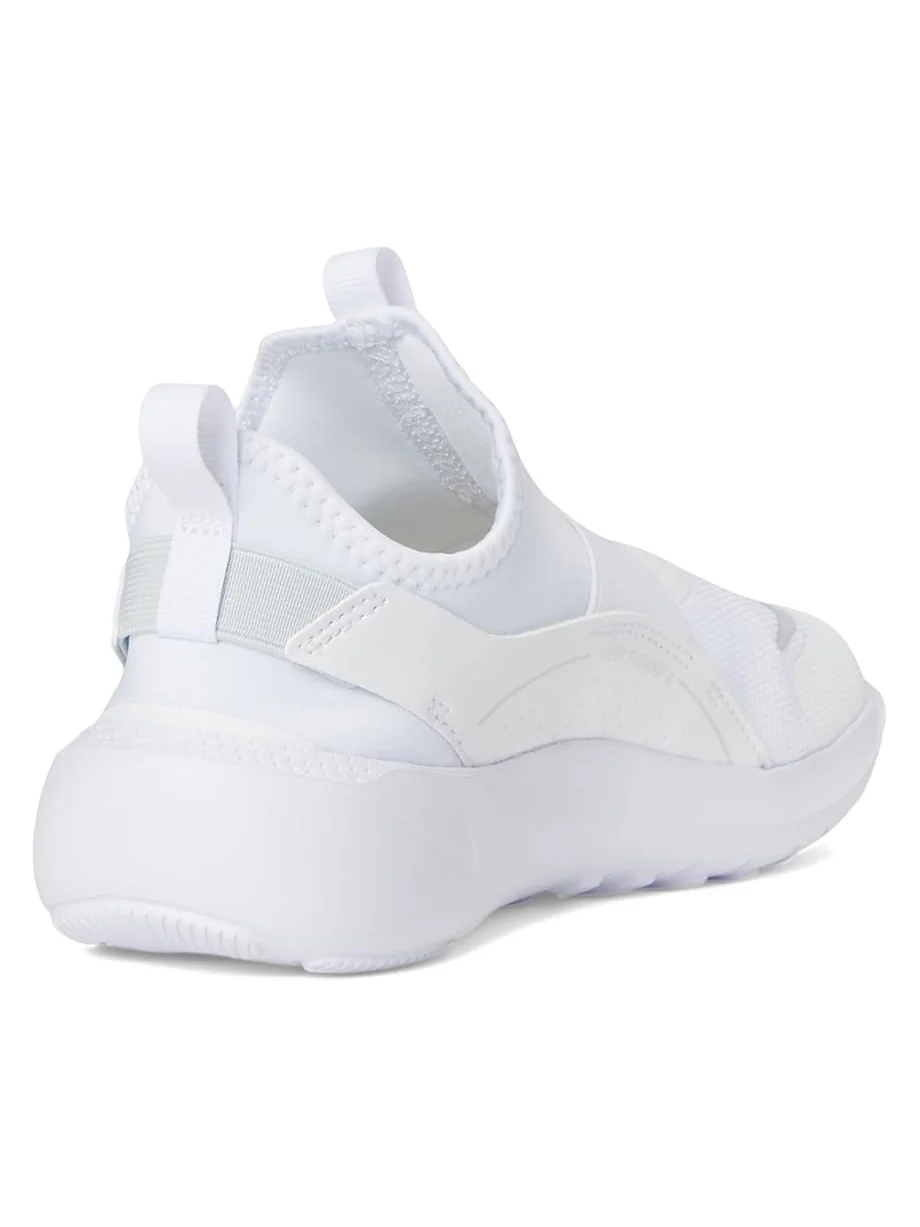 Детские кроссовки Nike Flex Runner 4 (Little Kid) Nike Kids — изображение 5 из 7, белый/платиновый/белый