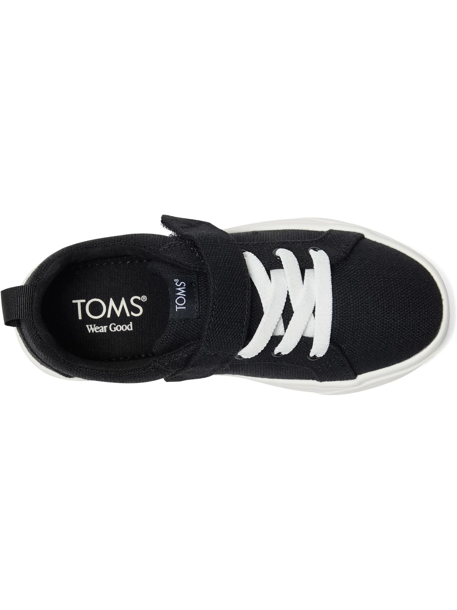 Кроссовки TOMS Kids Cruz Lace-Up — изображение 2 из 7, черный