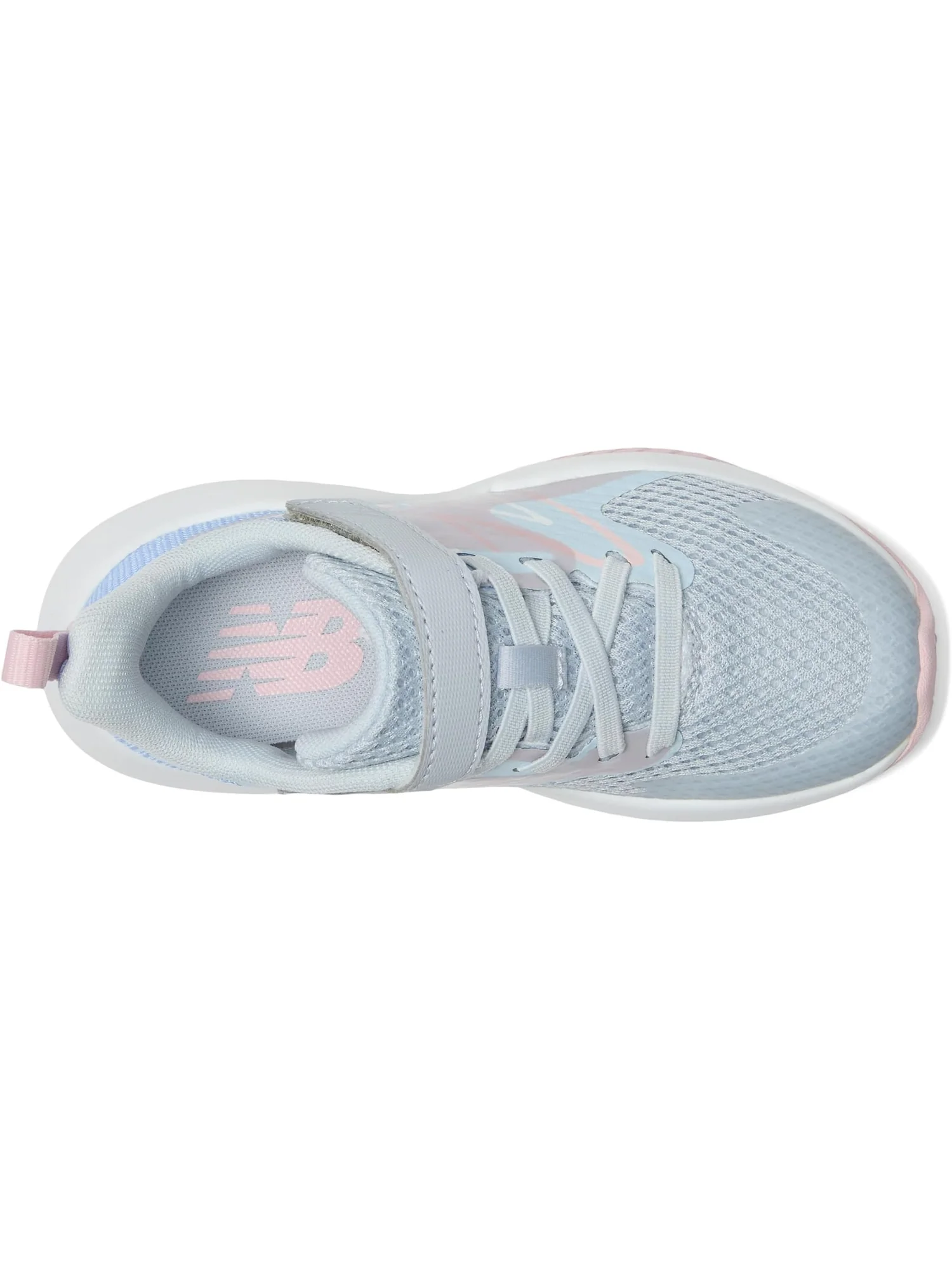 Кроссовки New Balance Kids Rave Run v2 Bungee Lace with Top Strap — изображение 2 из 7, яркий//розовый