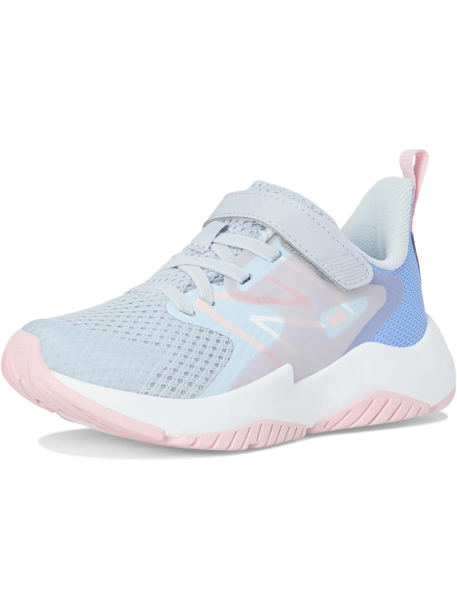 Кроссовки New Balance Kids Rave Run v2 Bungee Lace with Top Strap — изображение 7 из 7, яркий//розовый