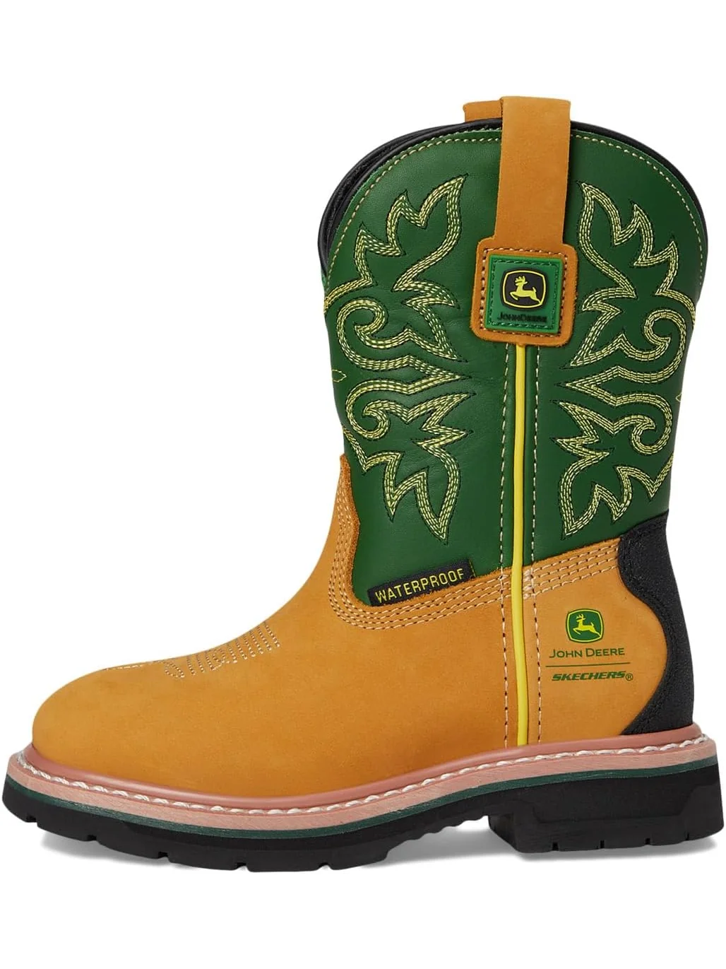 Ботинки SKECHERS KIDS X John Deere-rowood - Boulder Valley 407050L — изображение 4 из 7, зеленый/желтый
