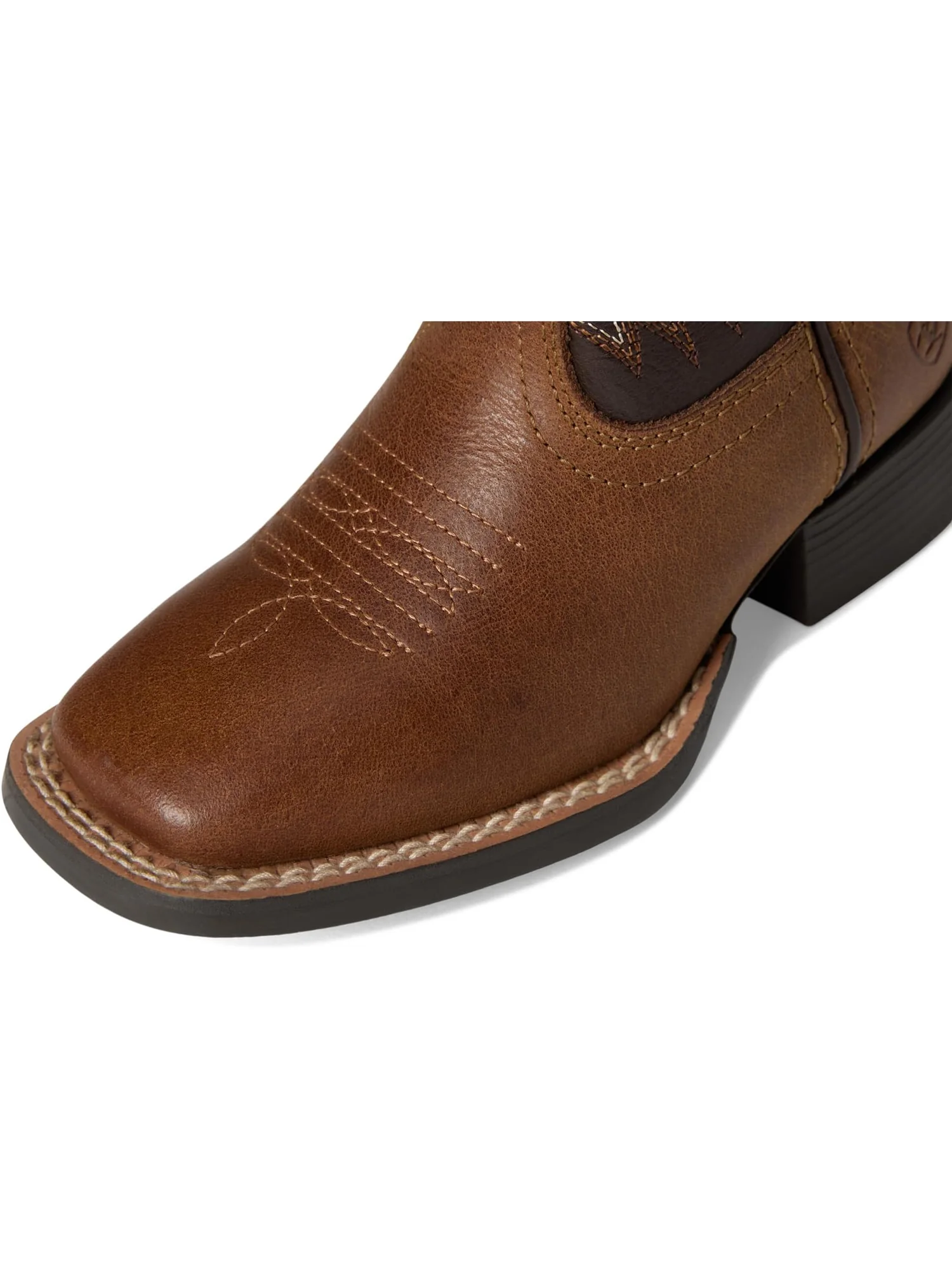 Ботинки Ariat Kids Stampede Medium Square Toe Western Boots — изображение 2 из 7, коричневый