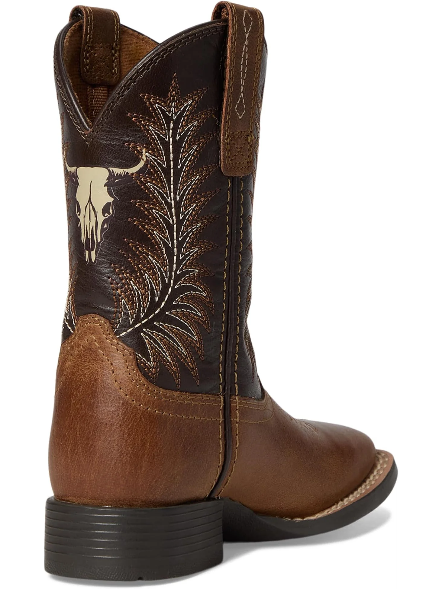 Ботинки Ariat Kids Stampede Medium Square Toe Western Boots — изображение 5 из 7, коричневый