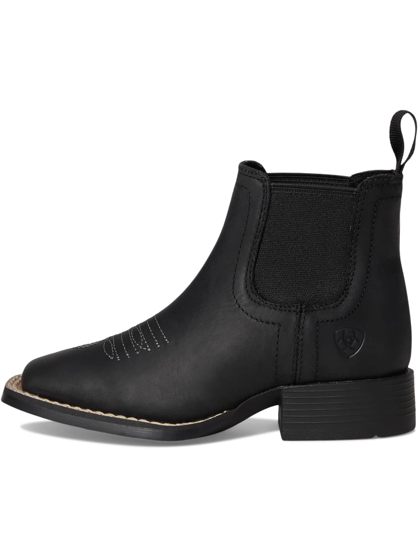 Ботинки Ariat Kids Booker Chelsea Wide Square Toe Western Boots — изображение 4 из 7, черный