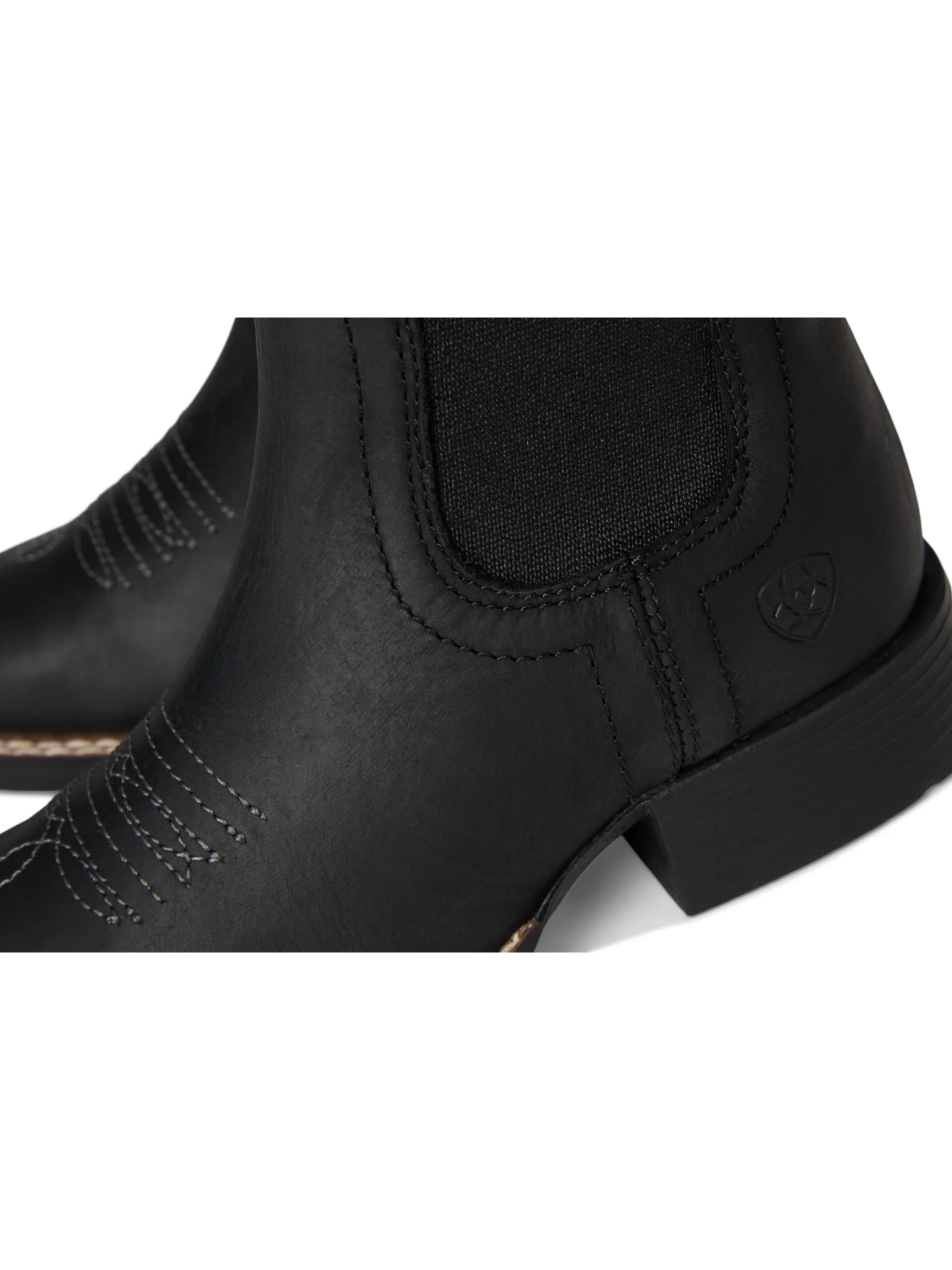 Ботинки Ariat Kids Booker Chelsea Wide Square Toe Western Boots — изображение 6 из 7, черный