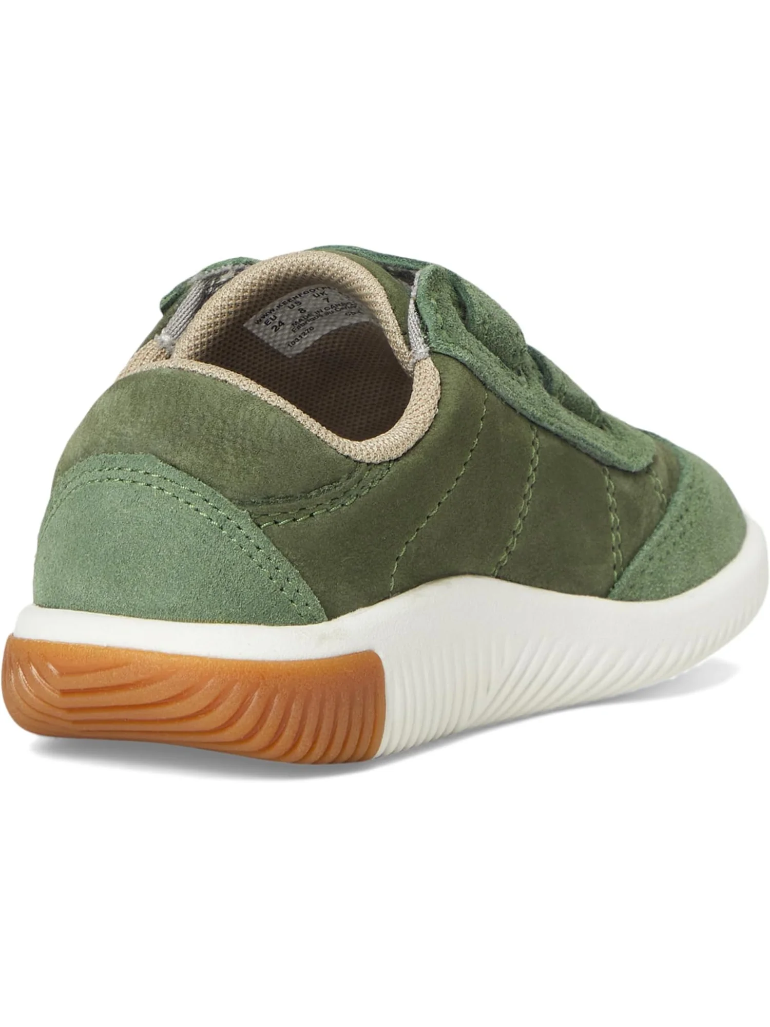 Кроссовки KEEN Kids Knx T-toe Lightweight Double Strap Barefoot Feel Sneakers — изображение 5 из 7, зеленый/белый