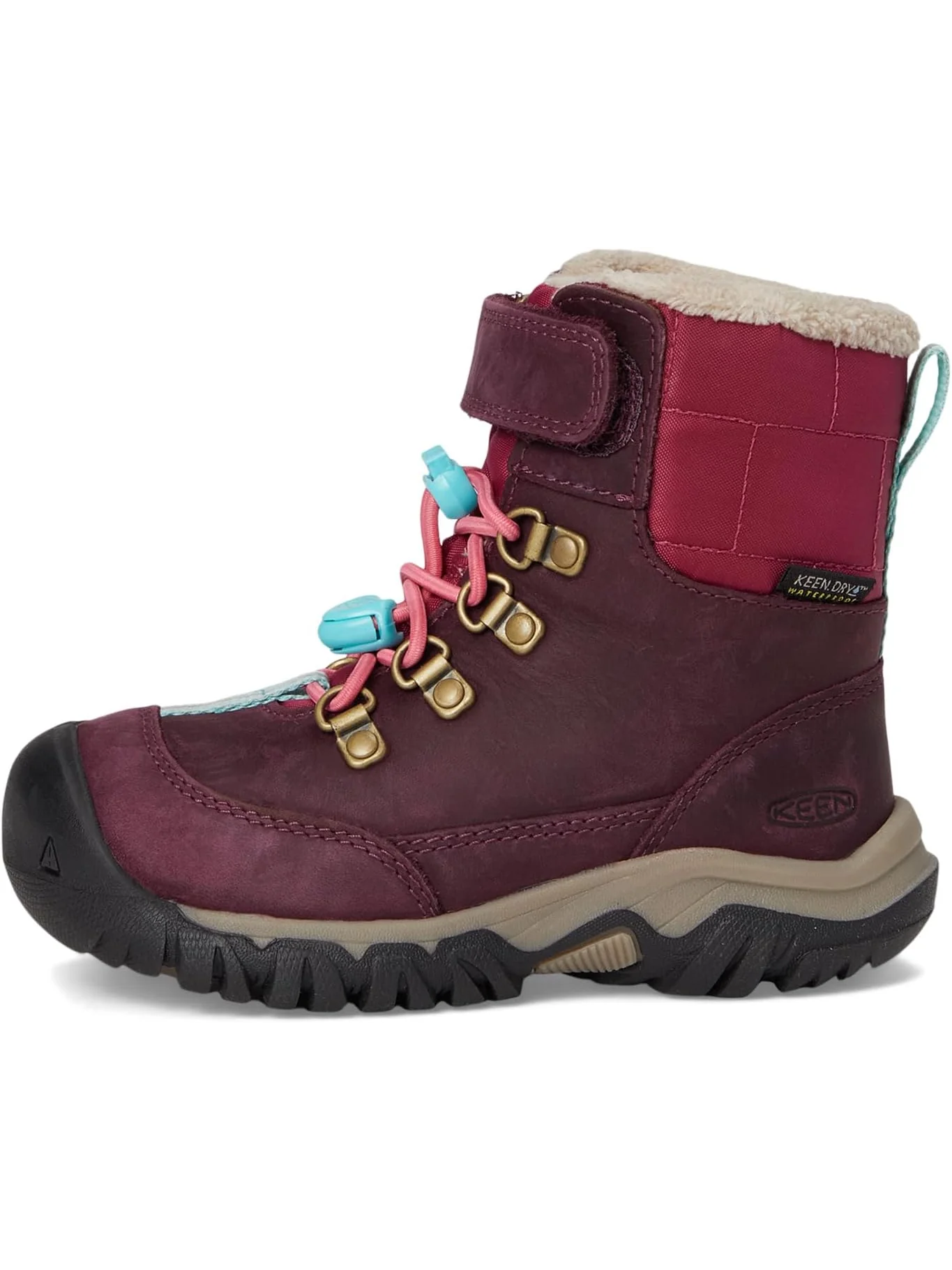 Ботинки KEEN Kids Kanibou Waterproof — изображение 4 из 7, розовый