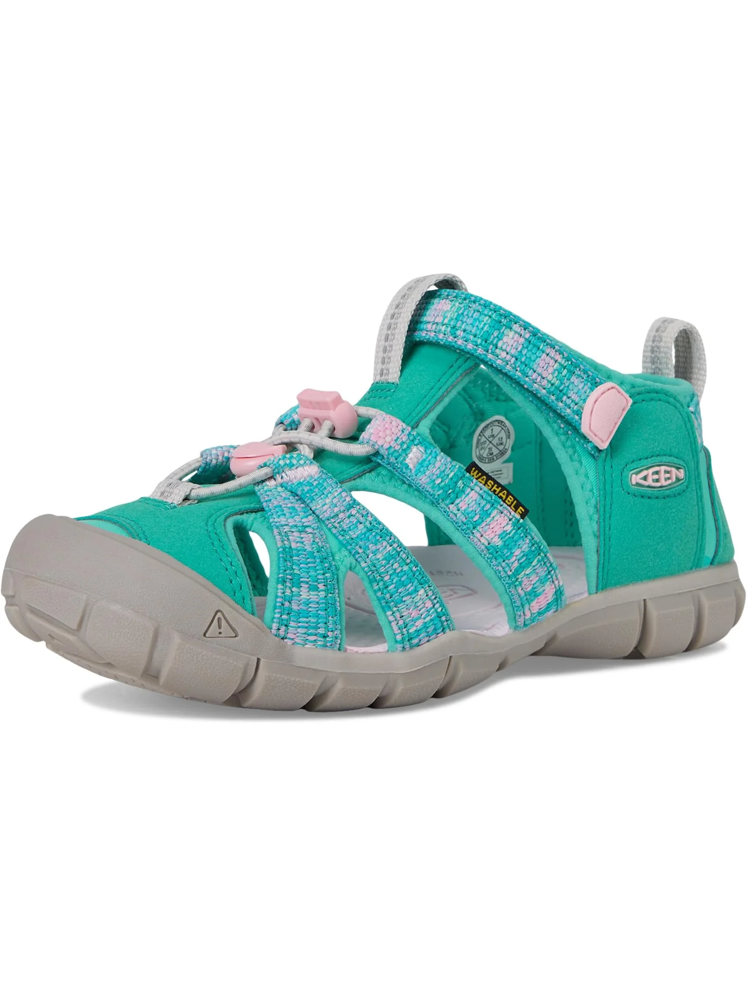 Сандалии KEEN Kids Seacamp II CNX — изображение 7 из 7, яркий голубой/розовый