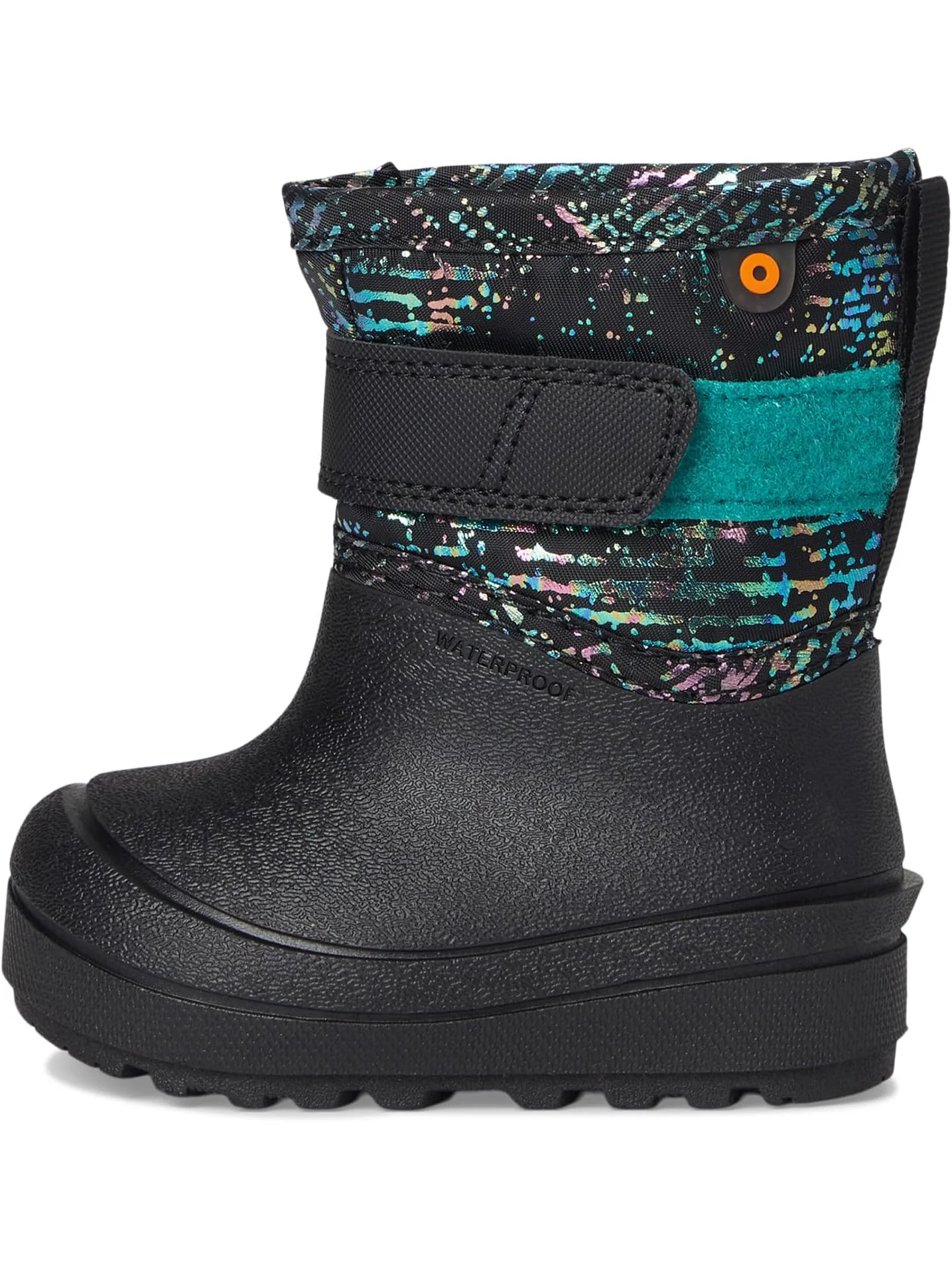 Ботинки Bogs Kids Baby Snow Shell - Metallic Stripe — изображение 4 из 7, черный мульти