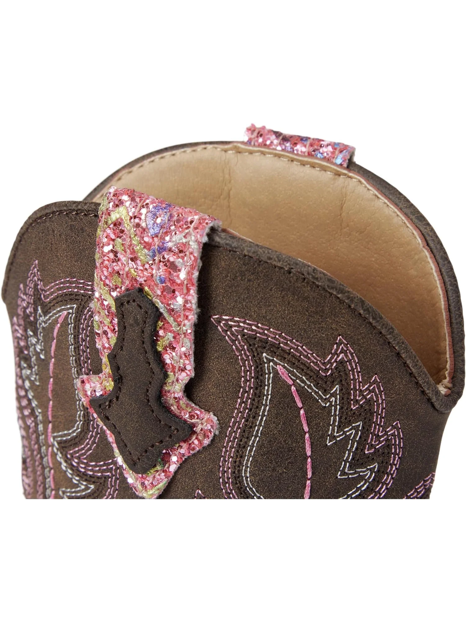 Ботинки Roper Kids Glitter Aztec — изображение 6 из 7, розовый/коричневый