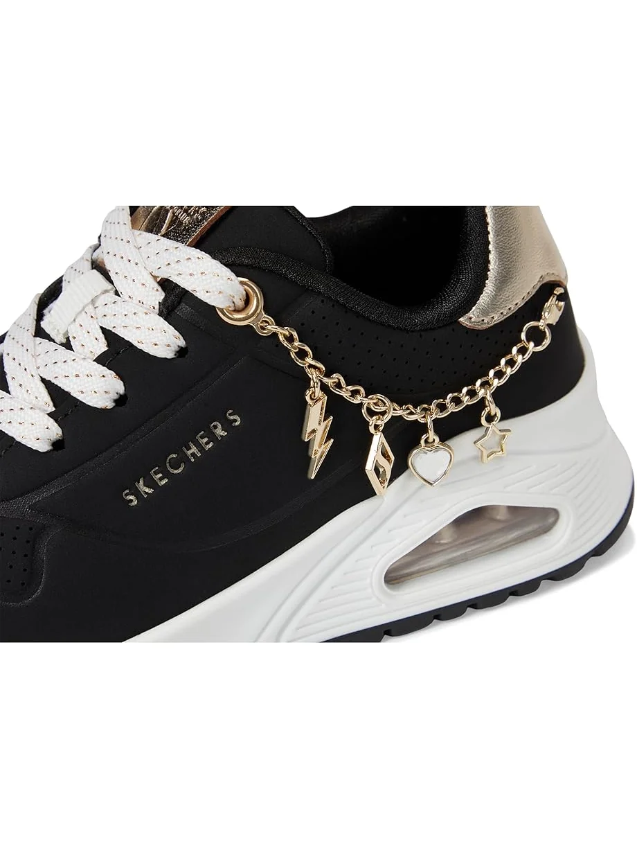 Детские кроссовки Skechers Uno Gen1 310343L (Little Kid/Big Kid) SKECHERS KIDS — изображение 6 из 7, черный/золотистый