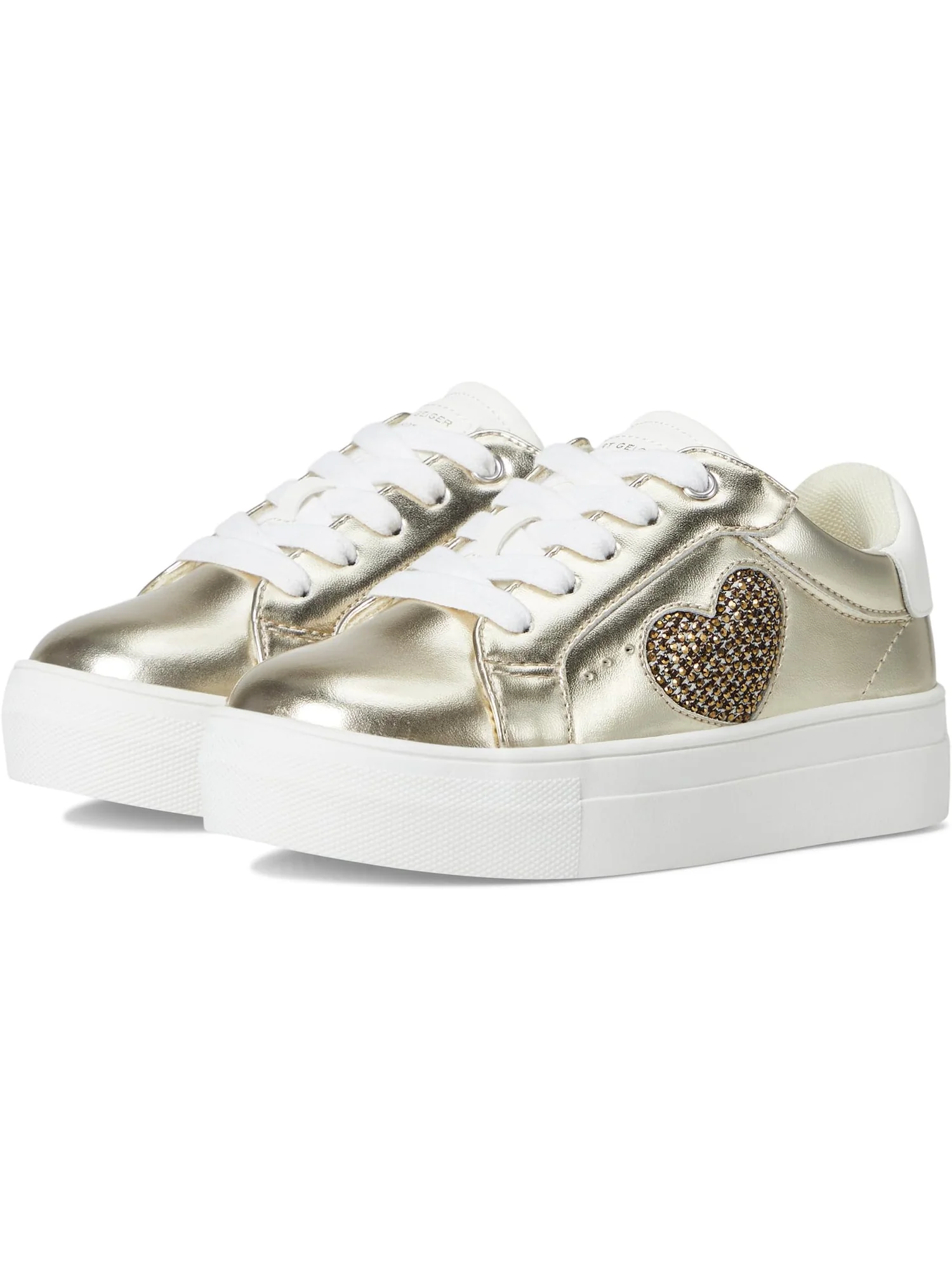 Кроссовки Kurt Geiger London Kids Mini Luckson Heart — золотистый