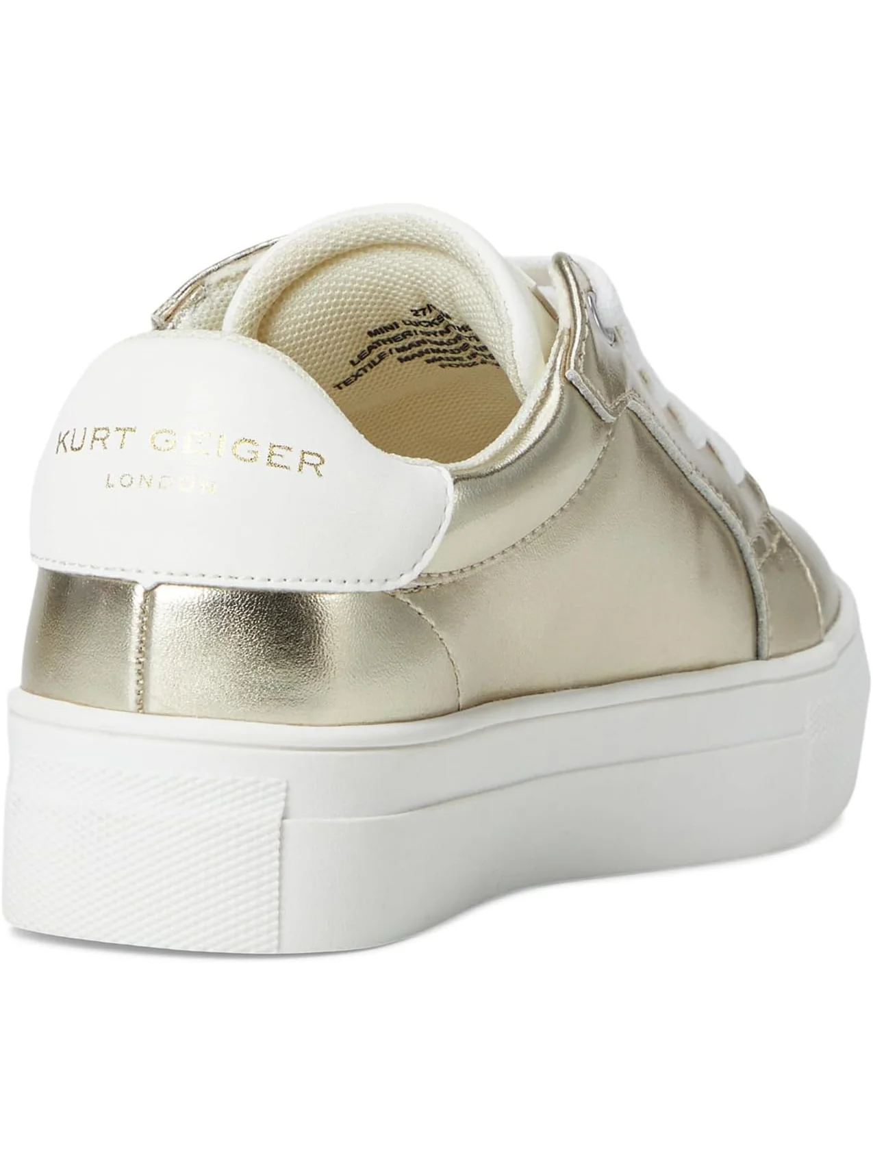 Кроссовки Kurt Geiger London Kids Mini Luckson Heart — изображение 5 из 7, золото