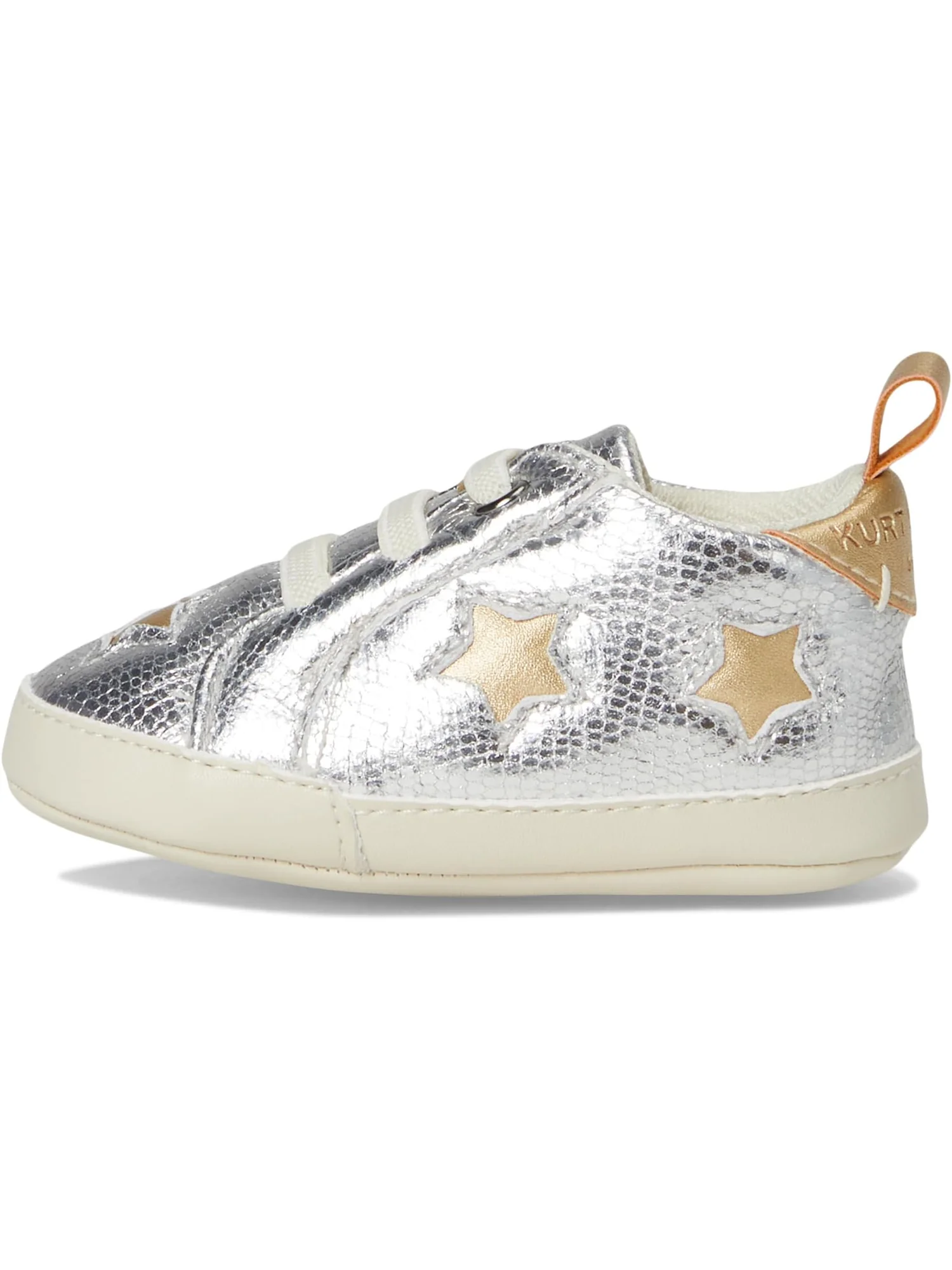 Кроссовки Kurt Geiger London Kids Baby Lane Star — изображение 4 из 7, серебристый золотистый