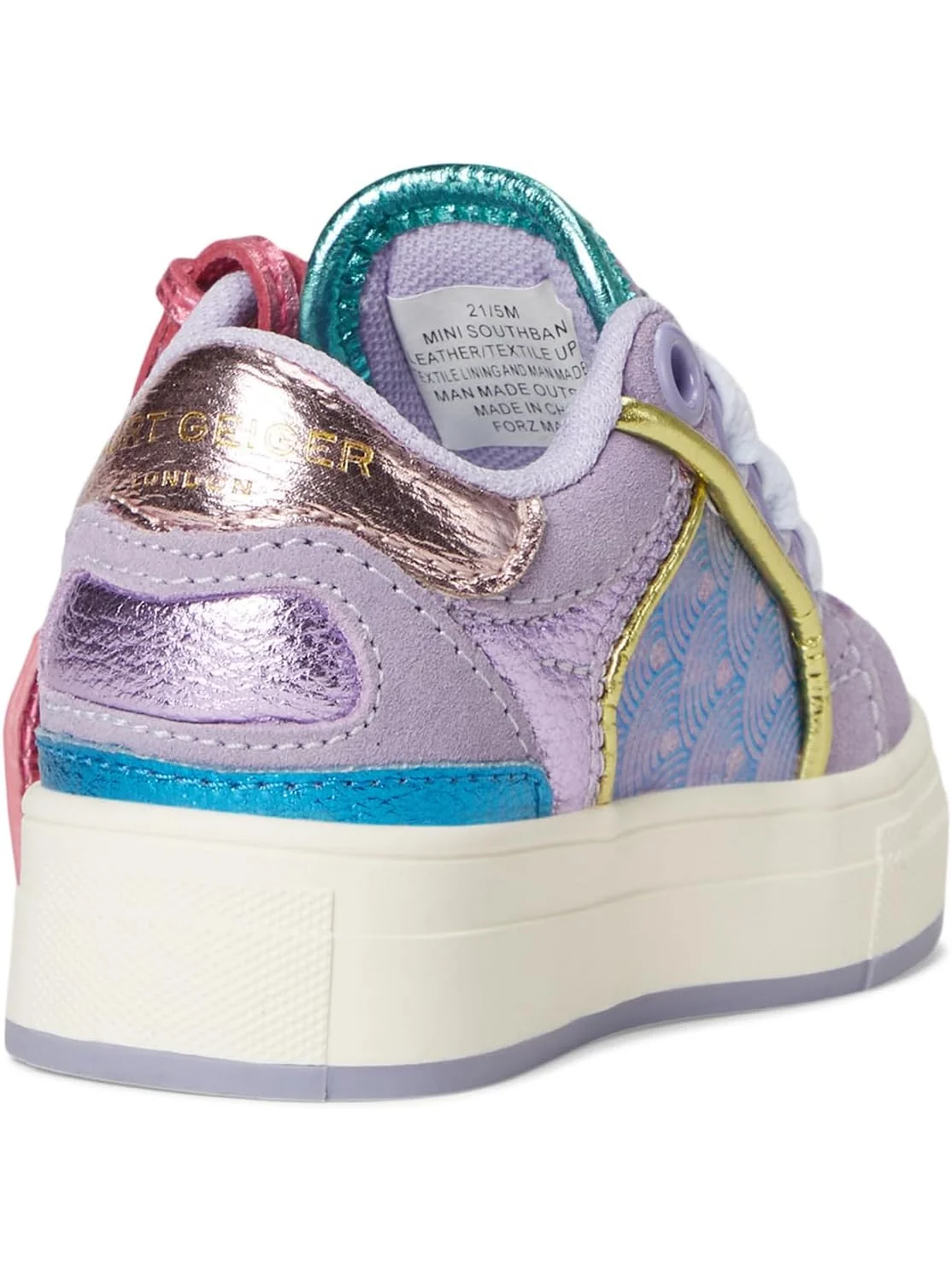 Кроссовки Kurt Geiger London Kids Mini Southbank — изображение 5 из 7, фиолетовый