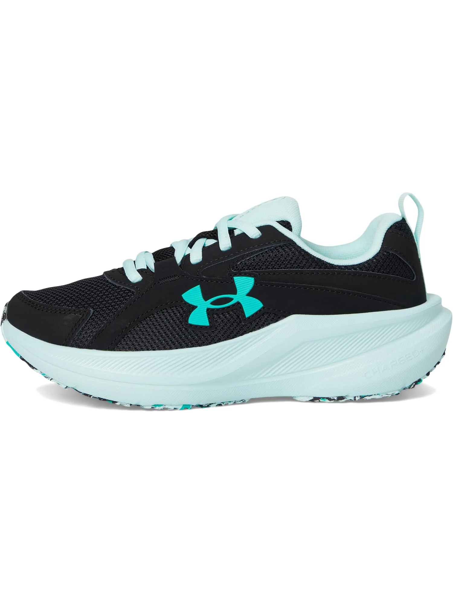 Кроссовки Under Armour Kids Charged Assert 11 — изображение 4 из 7, черный//зеленый
