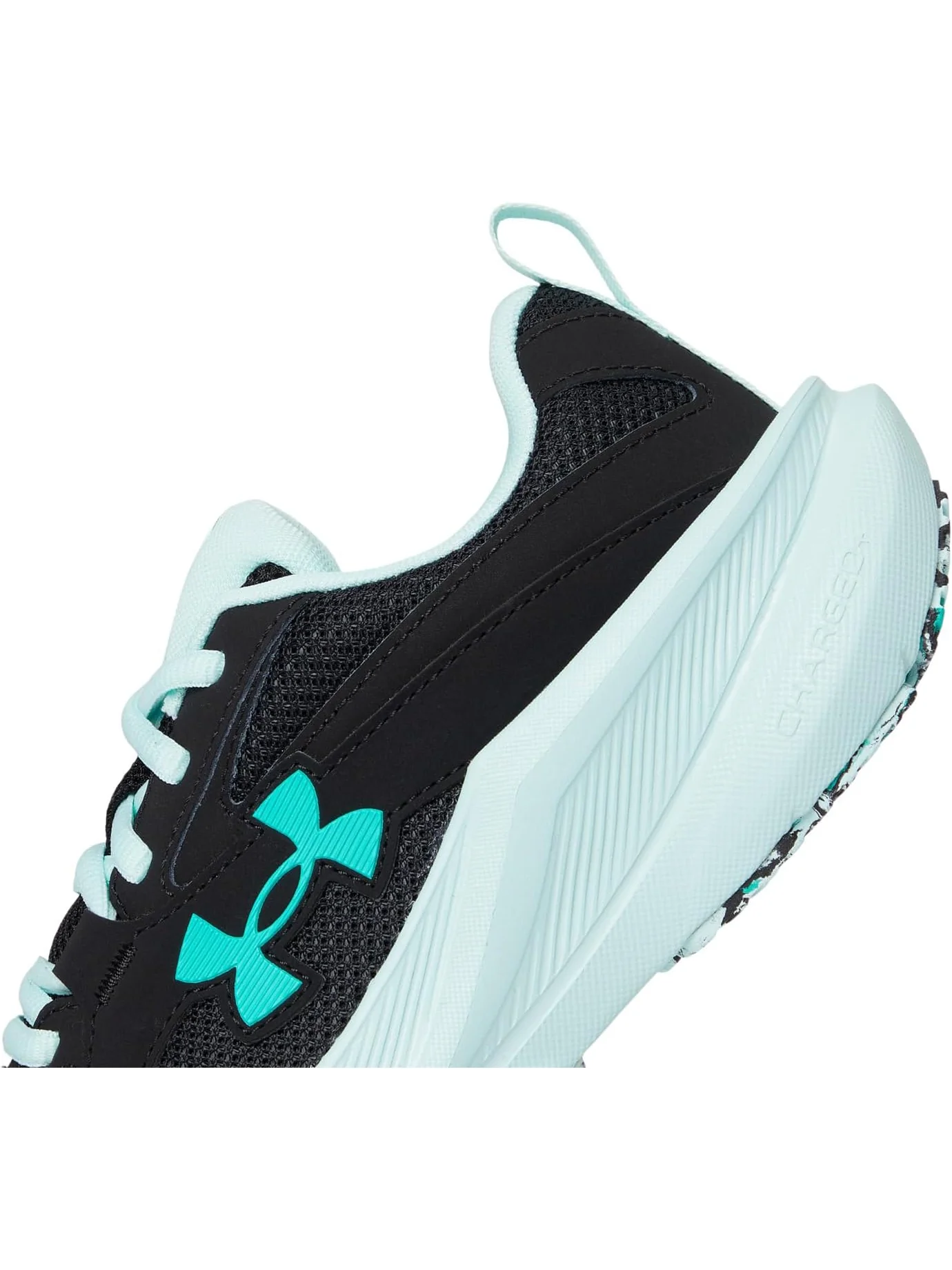 Кроссовки Under Armour Kids Charged Assert 11 — изображение 6 из 7, черный//зеленый