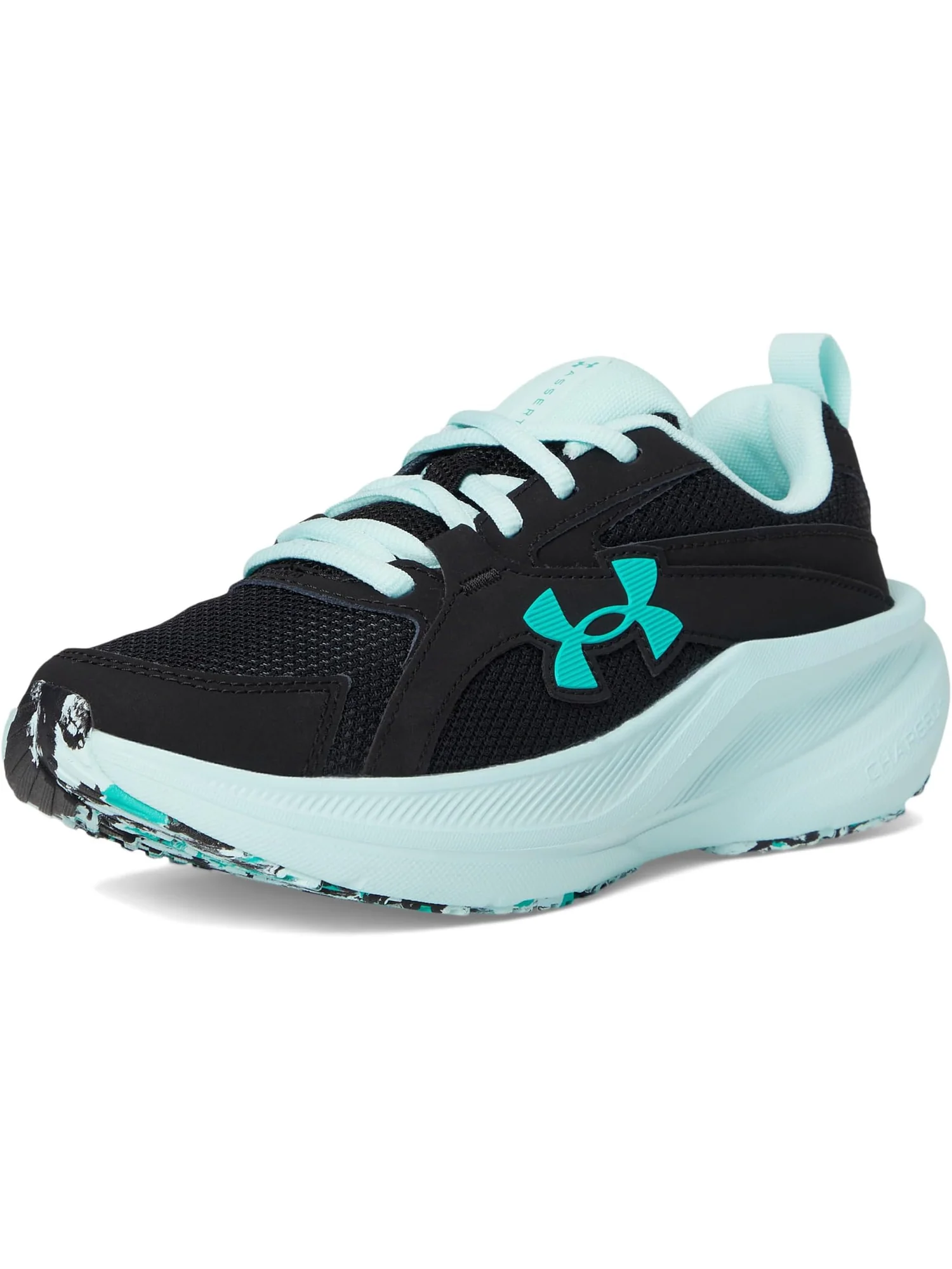 Кроссовки Under Armour Kids Charged Assert 11 — изображение 7 из 7, черный//зеленый