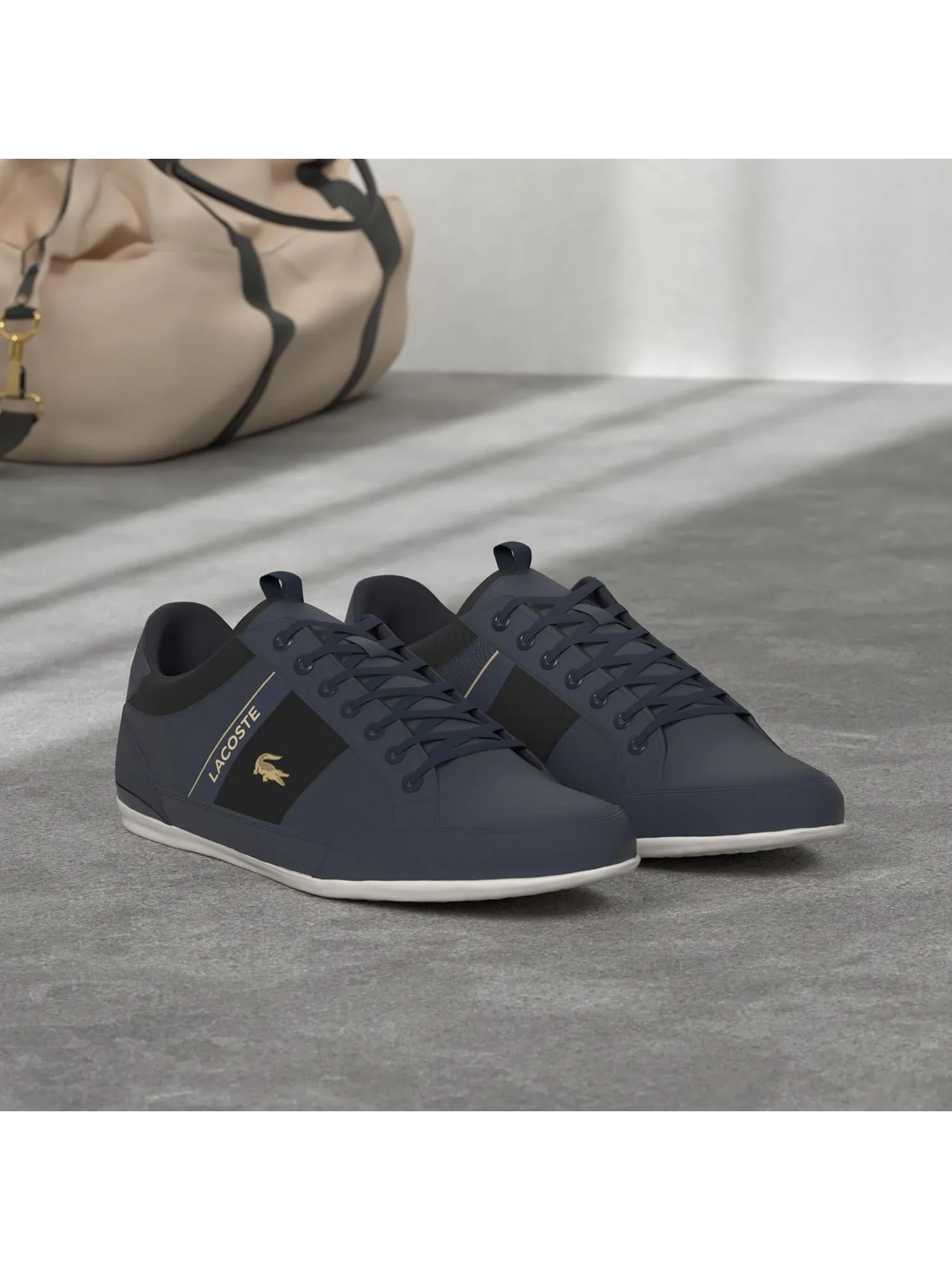 Кроссовки мужские Lacoste Chaymon — изображение 7 из 9, темно-синий/черный