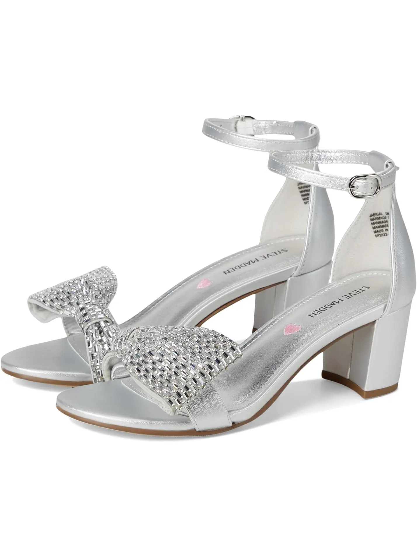 Туфли Steve Madden Kids Abigal — изображение 1 из 7, серебряный