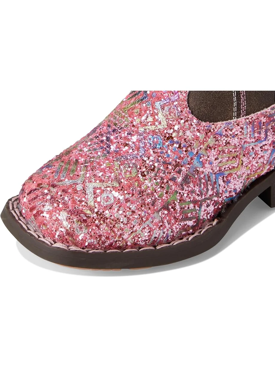 Детские сапоги Roper Kids Glitter Aztec — изображение 2 из 7, розовый/коричневый