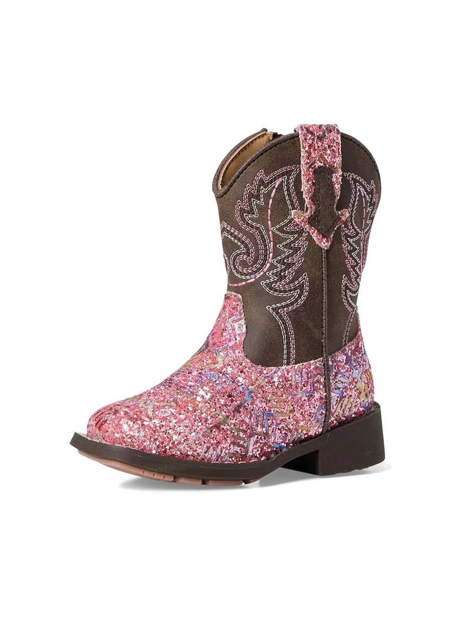 Детские сапоги Roper Kids Glitter Aztec — изображение 7 из 7, розовый/коричневый
