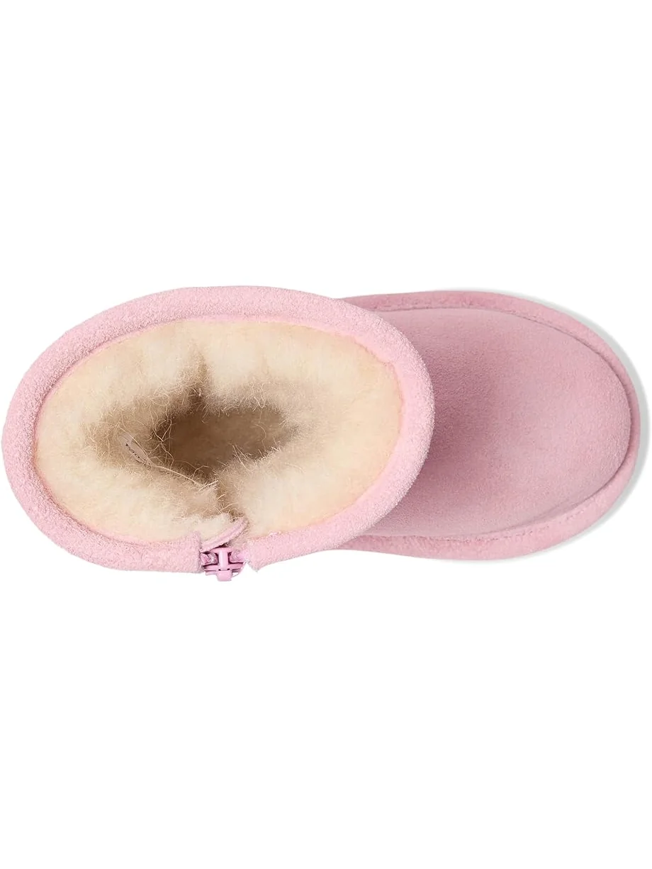 Детские сапоги Bearpaw Kids Elle Zipper (Toddler/Little Kid) — изображение 2 из 7, розовый