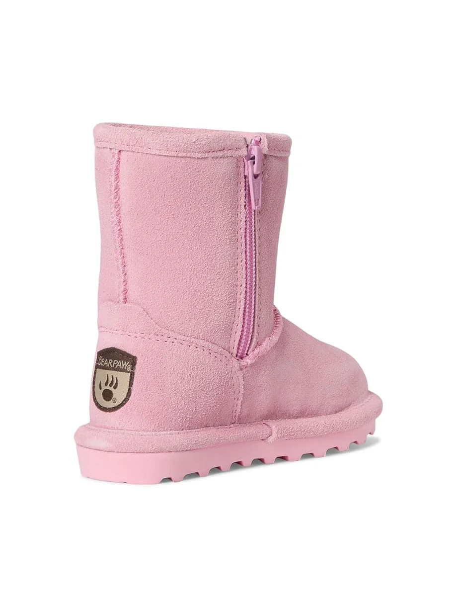 Детские сапоги Bearpaw Kids Elle Zipper (Toddler/Little Kid) — изображение 5 из 7, розовый