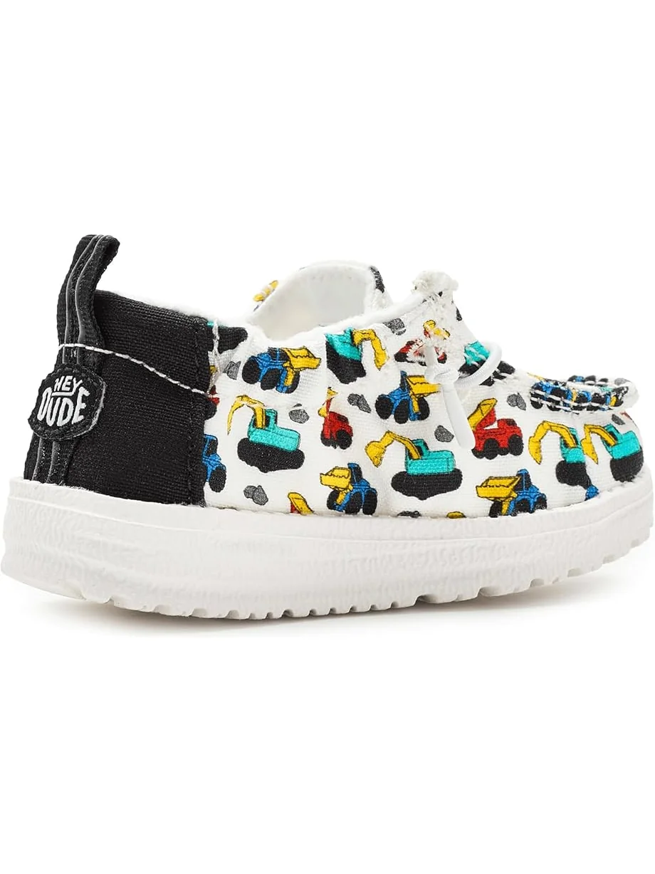 Детские слипоны Lildude Slip-On Novelty (Infant/Toddler) Hey Dude Kids — изображение 3 из 7, слоновая кость/мульти