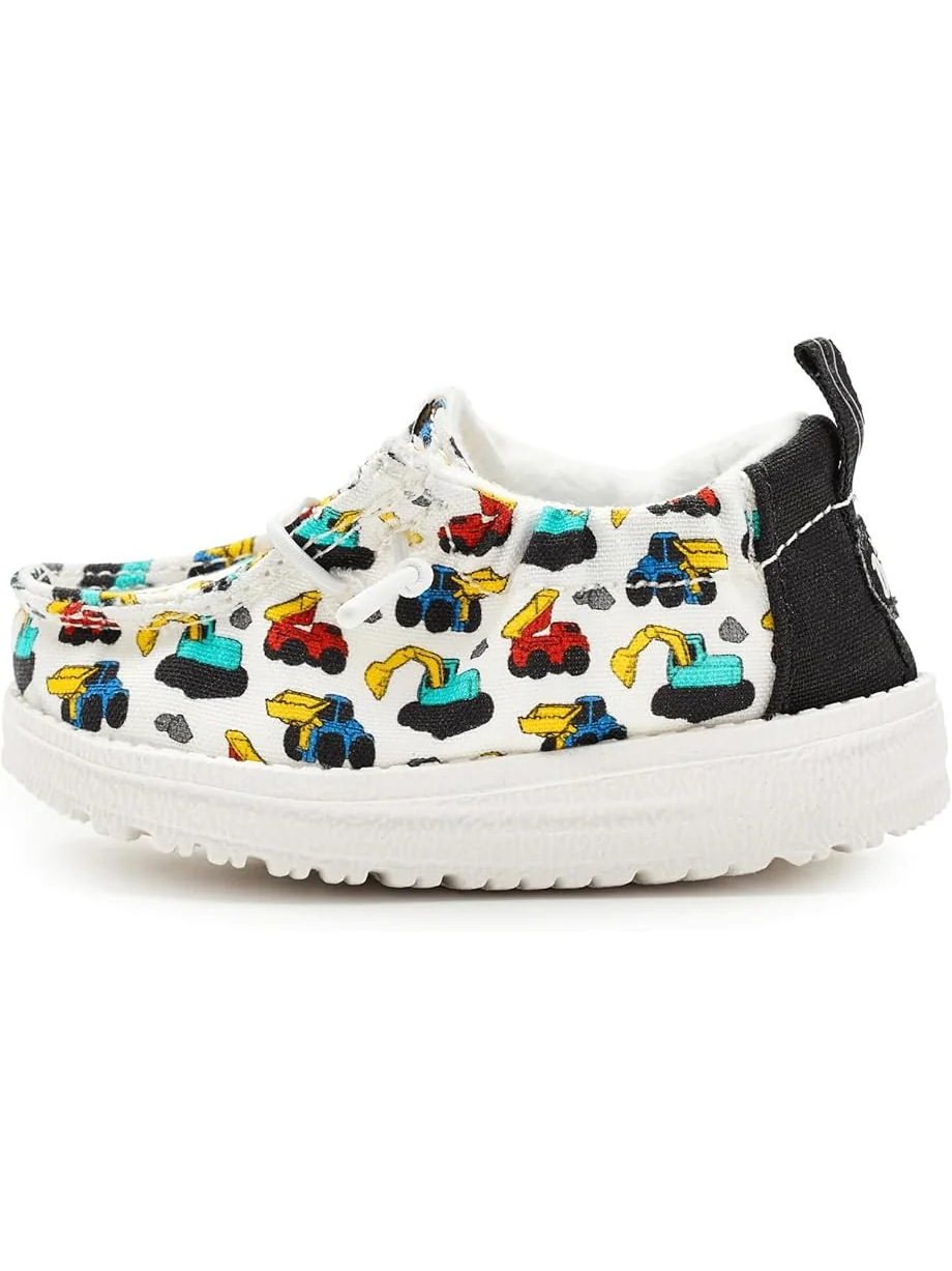 Детские слипоны Lildude Slip-On Novelty (Infant/Toddler) Hey Dude Kids — изображение 4 из 7, слоновая кость/мульти