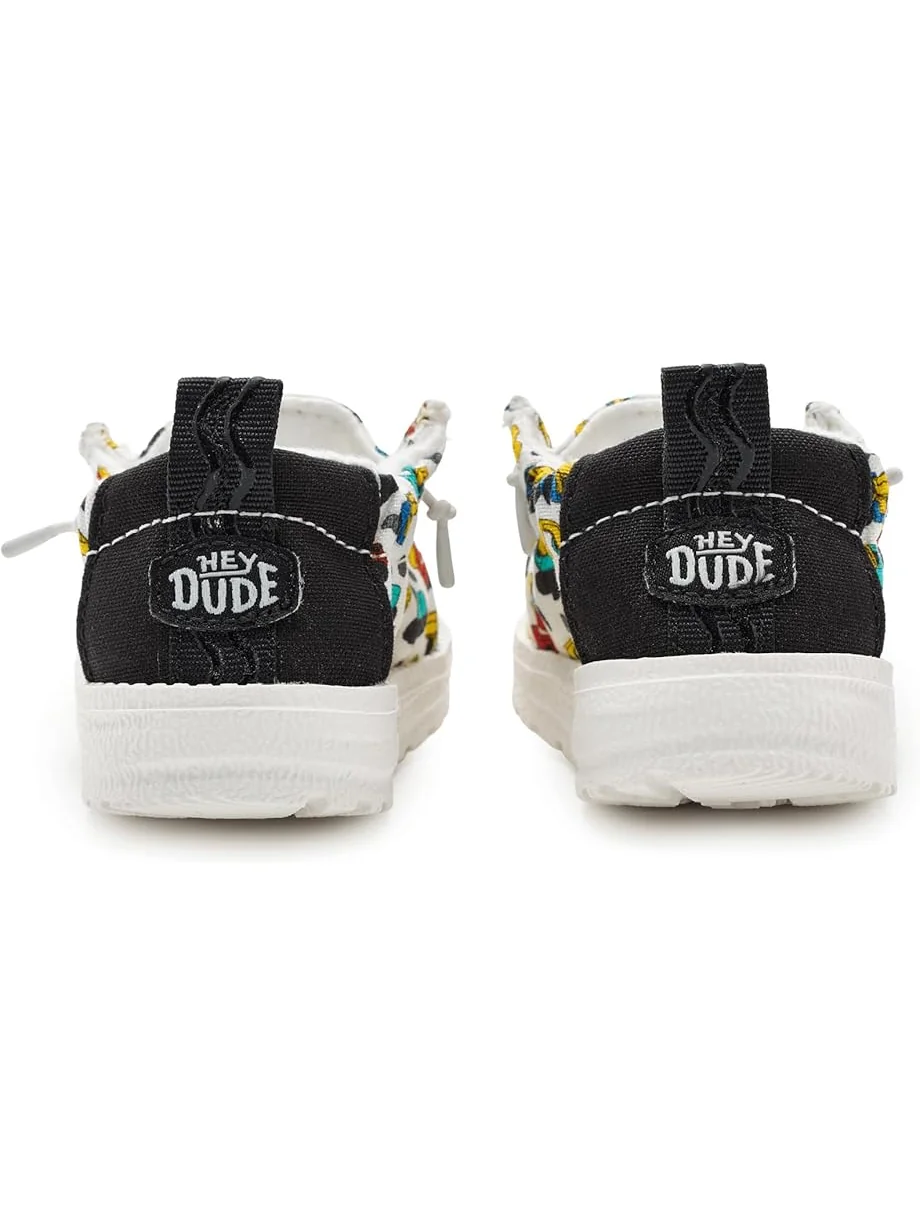 Детские слипоны Lildude Slip-On Novelty (Infant/Toddler) Hey Dude Kids — изображение 7 из 7, слоновая кость/мульти