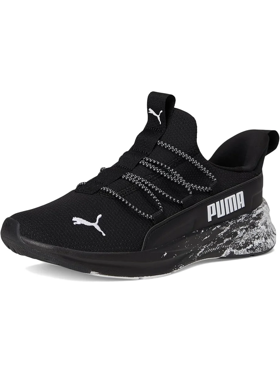 Детские слипоны Puma Softride One4all (большие дети) PUMA Kids — изображение 7 из 7, черный/белый