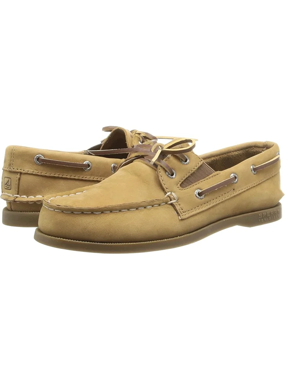 Детские лодочники Sperry Authentic Original Slip On (Little Kid/Big Kid) Sperry Kids, Sahara Leather