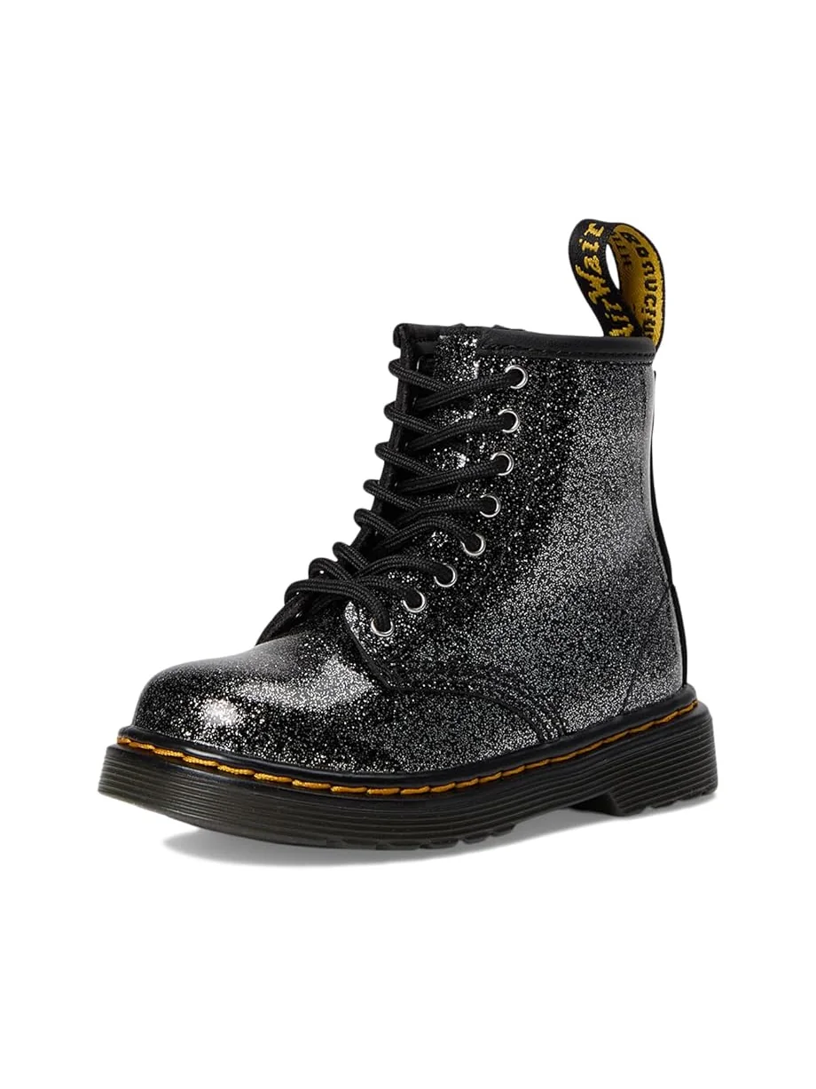 Детские ботинки Dr. Martens 1460 (Little Kid) Dr. Martens Kid's Collection — изображение 7 из 7, черный/серебристый