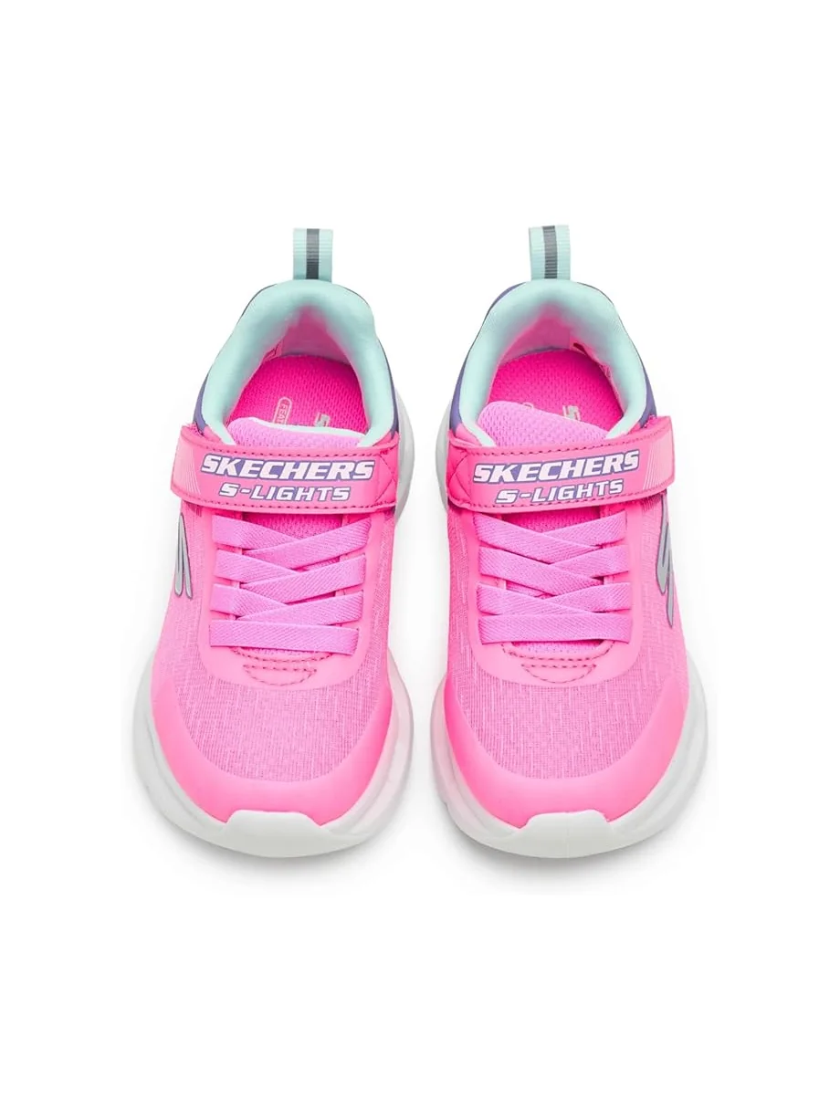 Детские кроссовки Skechers Glide-Step Lights 303730L (Little Kid/Big Kid) SKECHERS KIDS — изображение 2 из 7, розовый/мульти