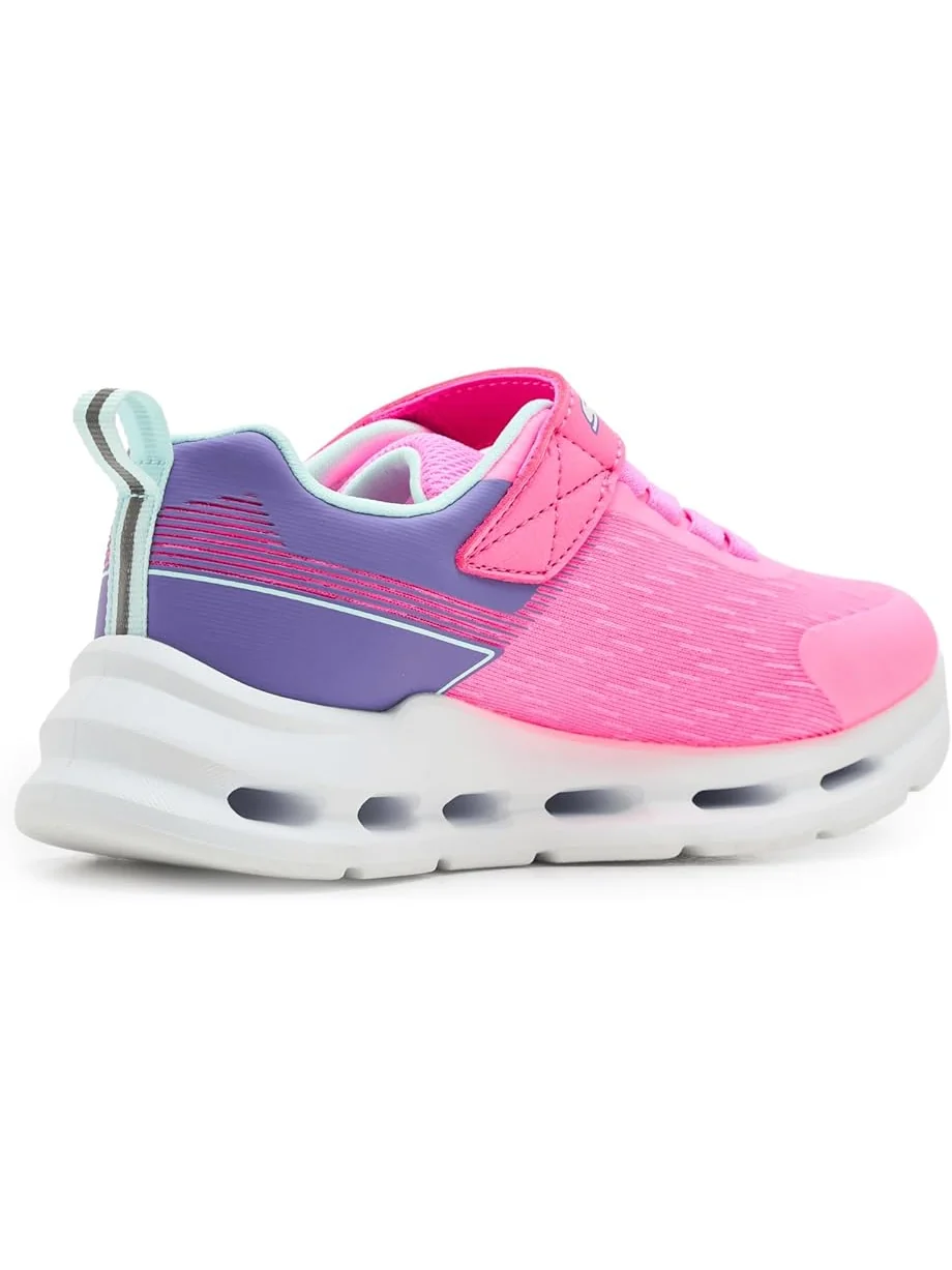 Детские кроссовки Skechers Glide-Step Lights 303730L (Little Kid/Big Kid) SKECHERS KIDS — изображение 3 из 7, розовый/мульти
