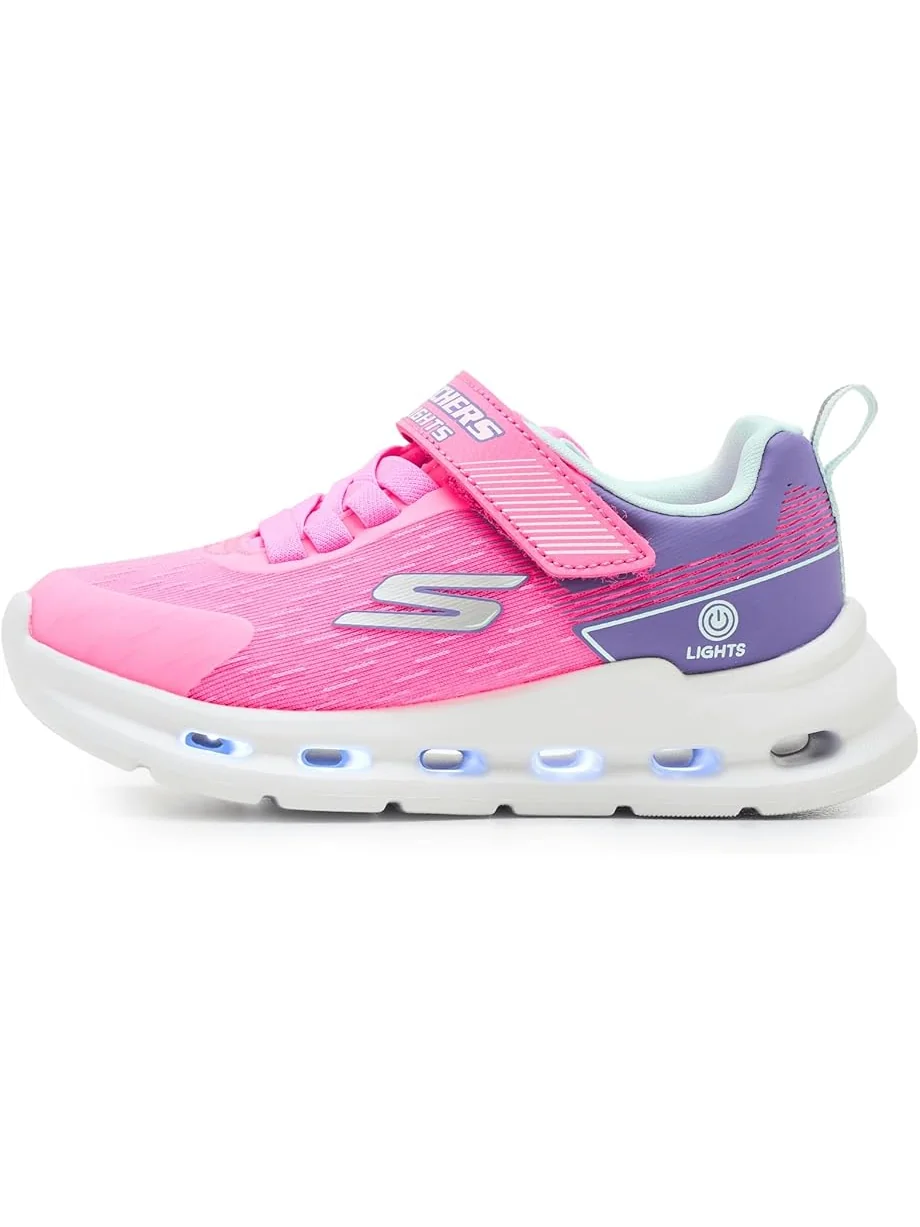 Детские кроссовки Skechers Glide-Step Lights 303730L (Little Kid/Big Kid) SKECHERS KIDS — изображение 4 из 7, розовый/мульти