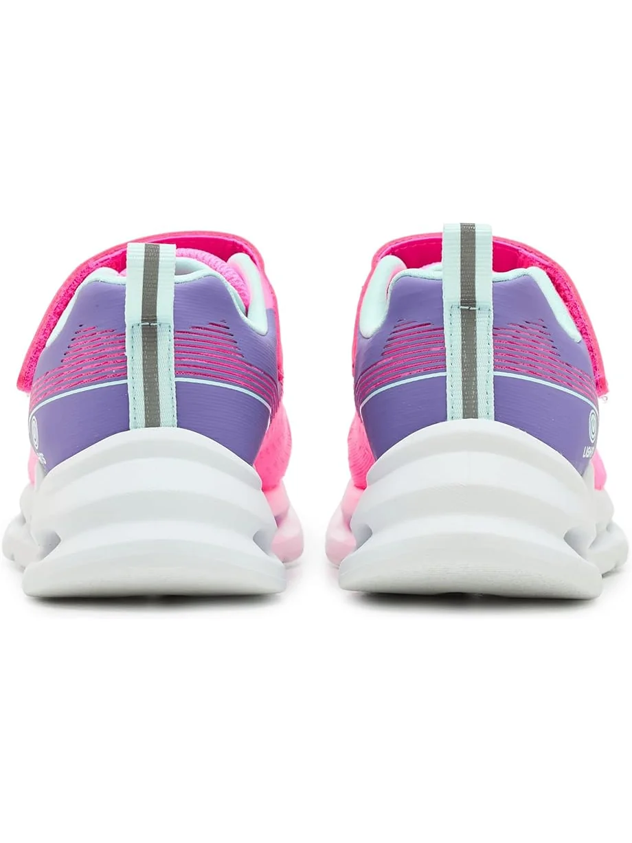 Детские кроссовки Skechers Glide-Step Lights 303730L (Little Kid/Big Kid) SKECHERS KIDS — изображение 7 из 7, розовый/мульти