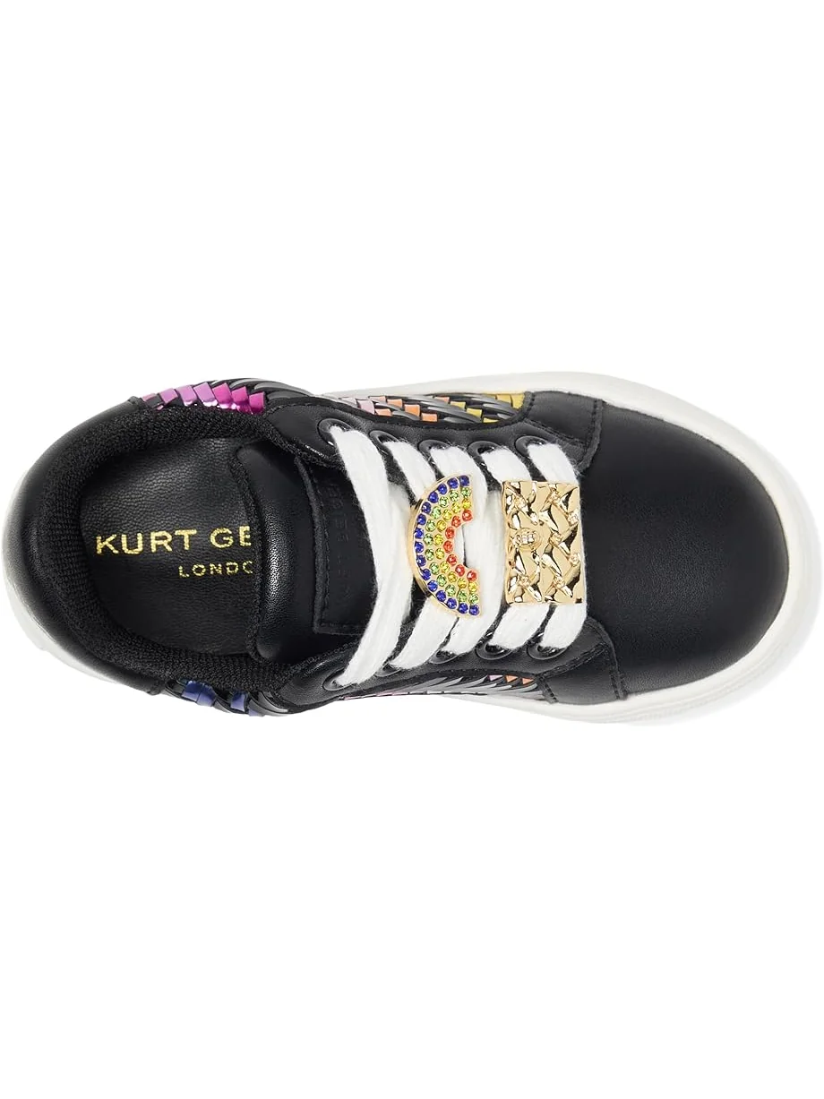 Детские кроссовки Kurt Geiger London Kids Mini Laney Weave (Toddler) — изображение 2 из 7, черный мульти