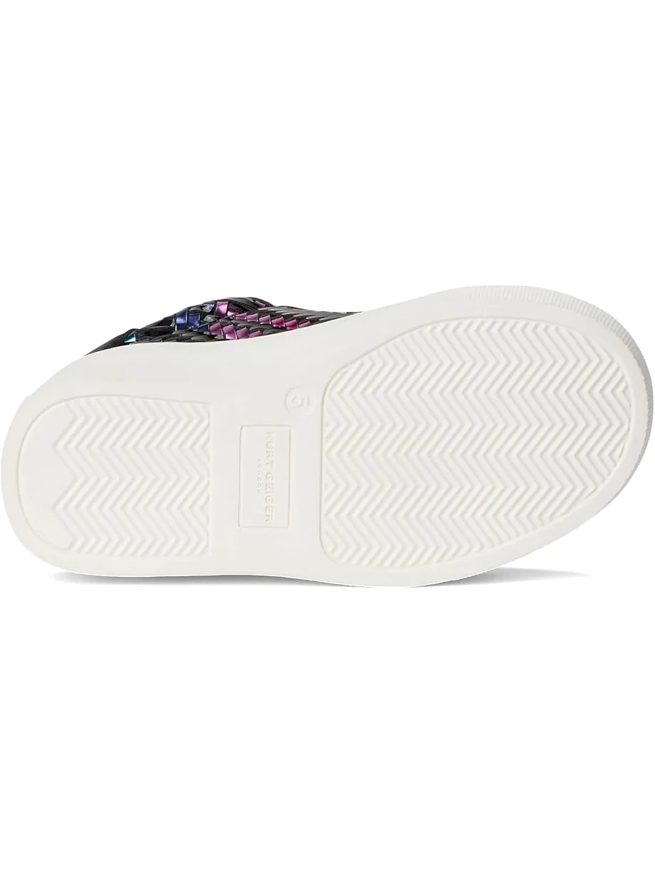 Детские кроссовки Kurt Geiger London Kids Mini Laney Weave (Toddler) — изображение 3 из 7, черный мульти