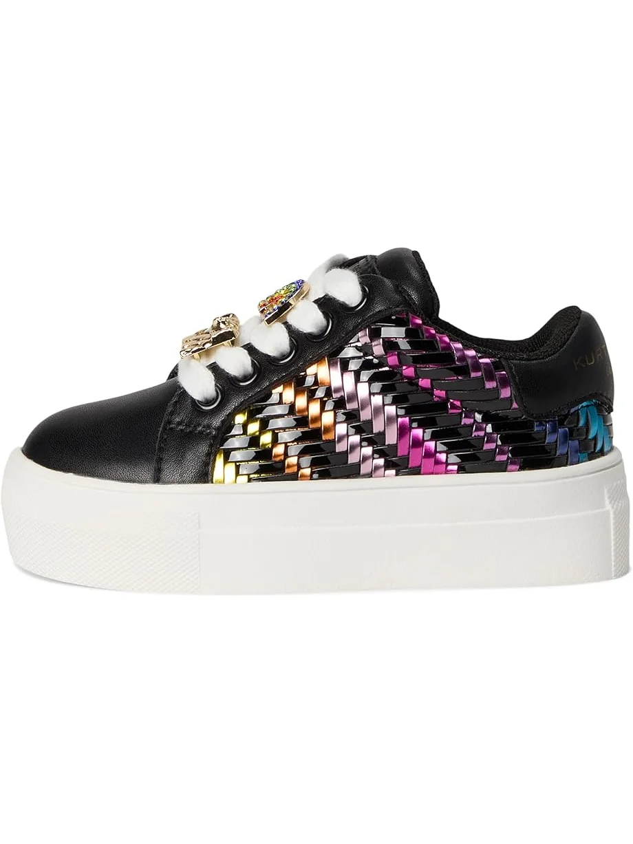 Детские кроссовки Kurt Geiger London Kids Mini Laney Weave (Toddler) — изображение 4 из 7, черный мульти
