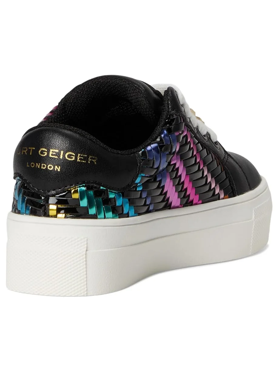 Детские кроссовки Kurt Geiger London Kids Mini Laney Weave (Toddler) — изображение 5 из 7, черный мульти