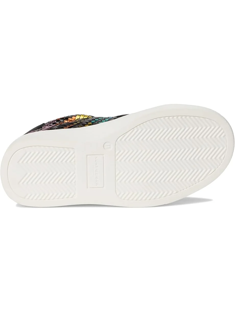 Детские кроссовки Kurt Geiger London Kids Mini Laney Weave (Little Kid/Big Kid) — изображение 3 из 7, черный мульти