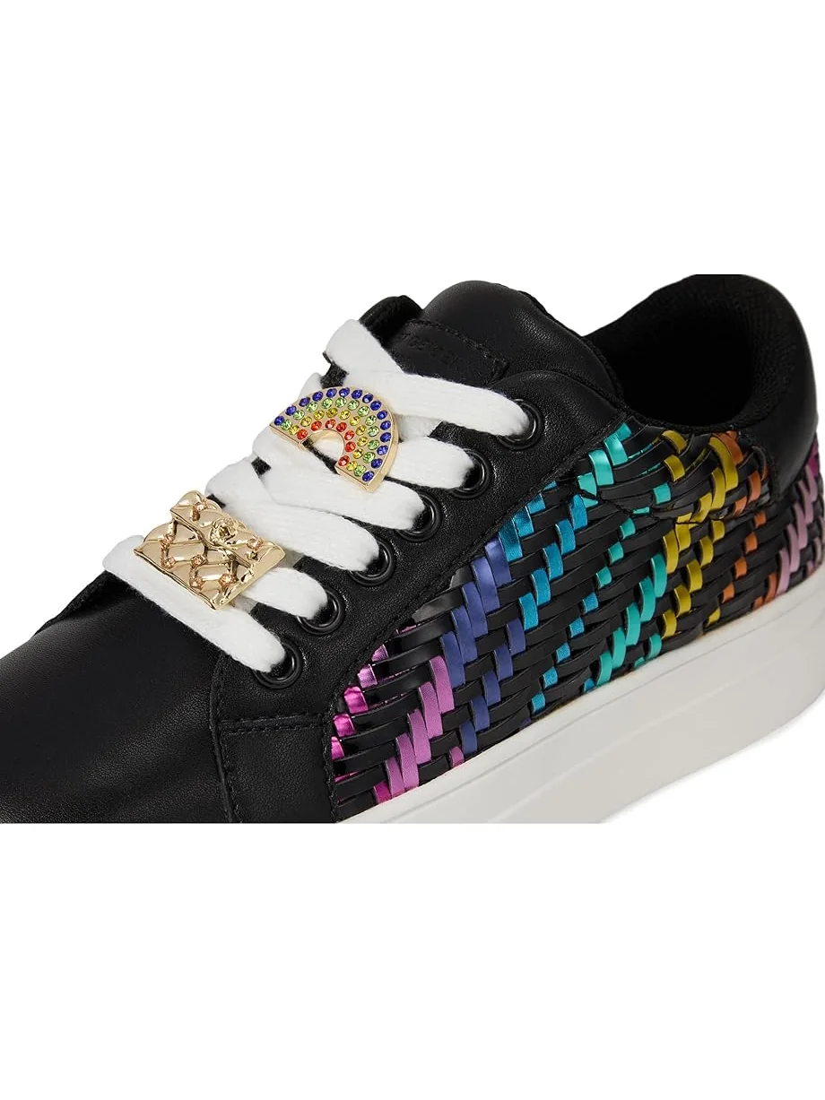 Детские кроссовки Kurt Geiger London Kids Mini Laney Weave (Little Kid/Big Kid) — изображение 6 из 7, черный мульти